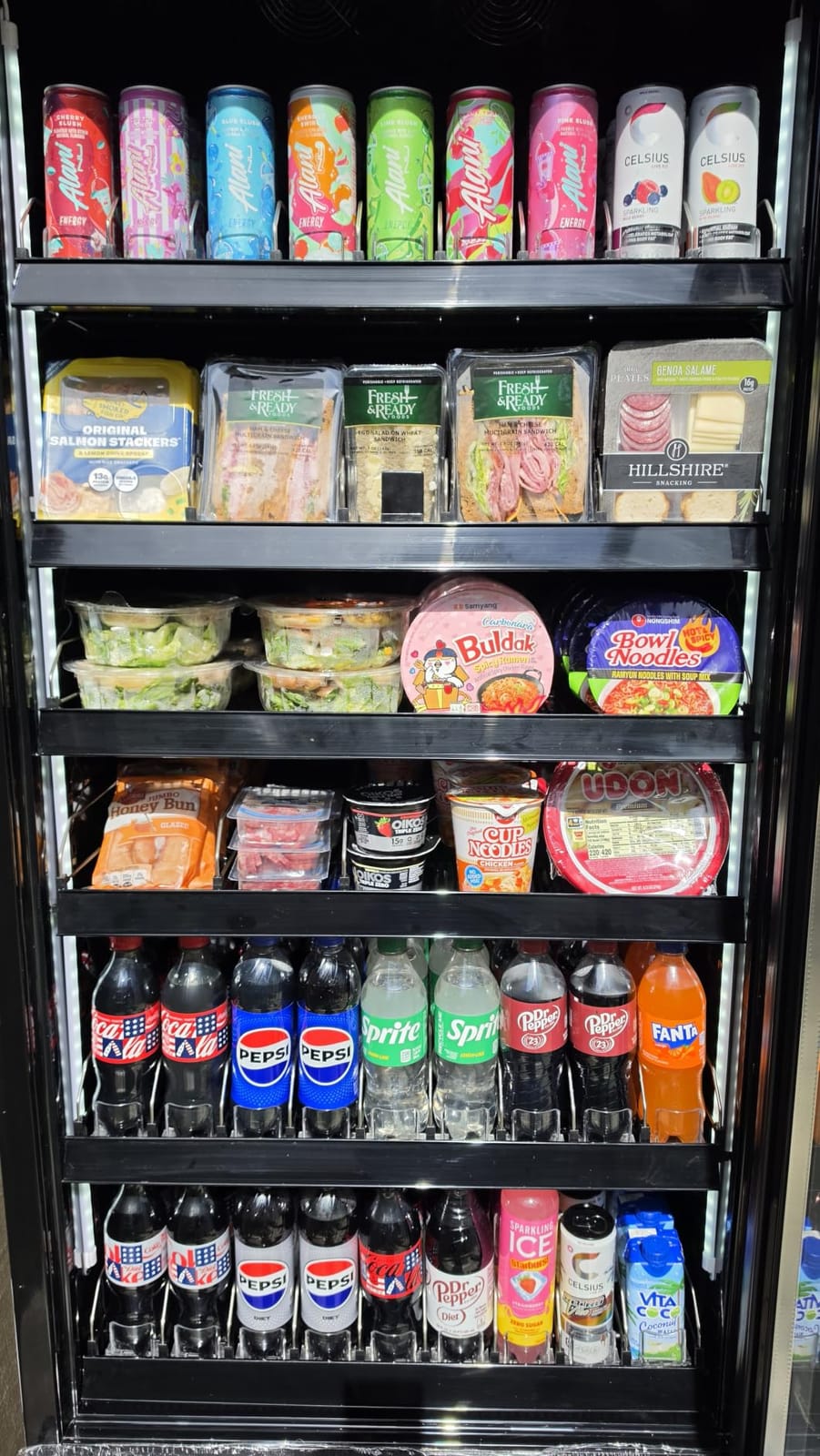 Vending Machine Combo,Smart Refrigerated Vending Machine with Touch Card Reader (Black, Plus B) customer photo 1