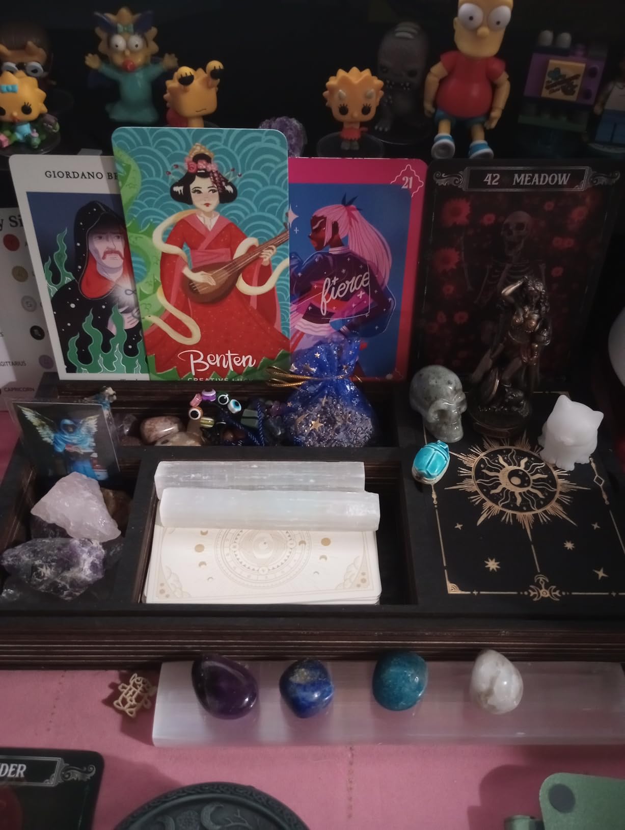 Tarot Card Holder Wooden Crystal Tray, Alter Supplies Witchy Gift for Women customer photo 2