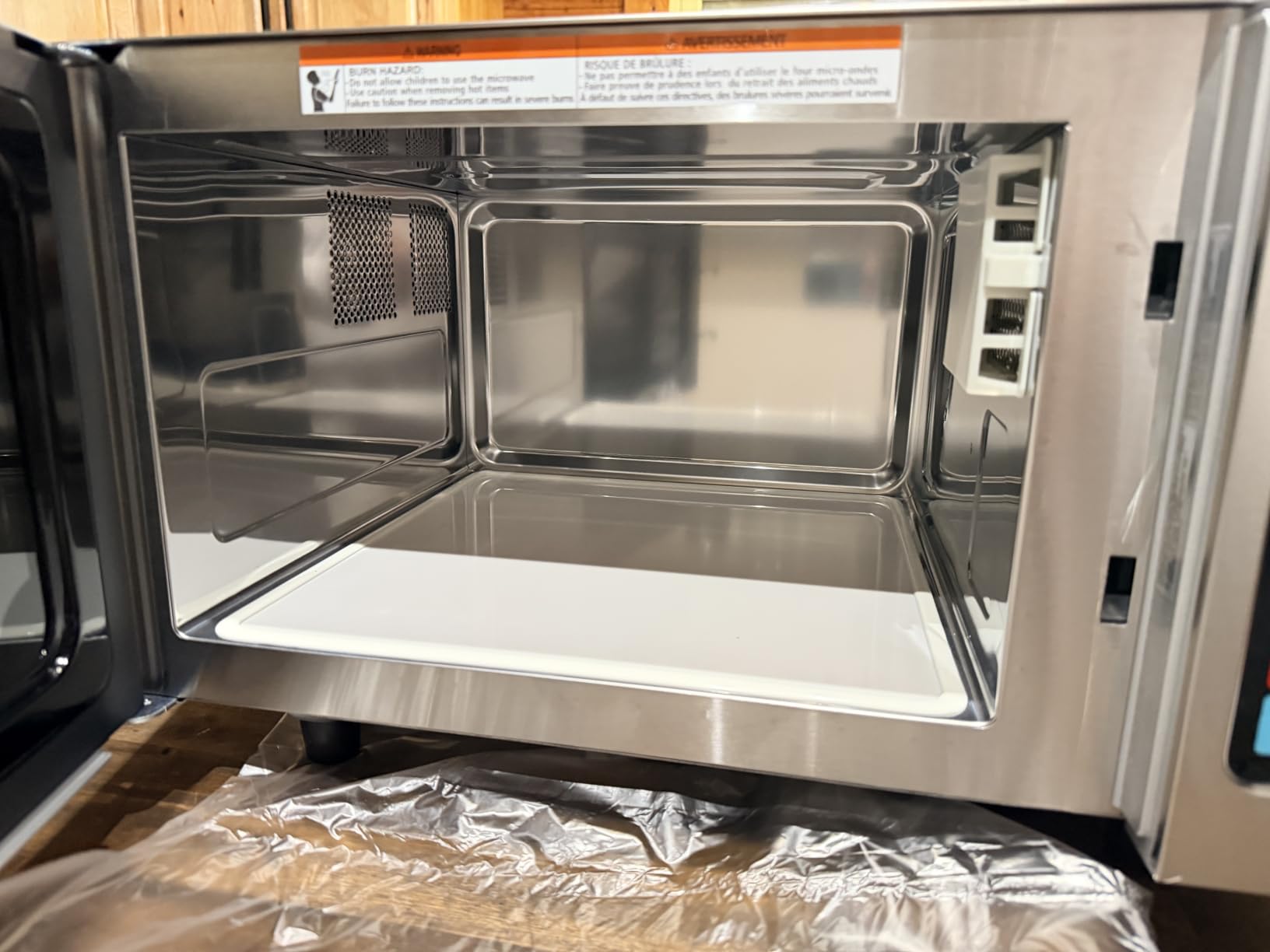 CROSSON ETL Listed Commercial Countertop 34L Microwave Oven W/ 10 Programmable Memory Menu,5 Power Level,3 Stage Cooking and Touch Screen Control-1000W,1.2 Cu.Ft customer photo 2