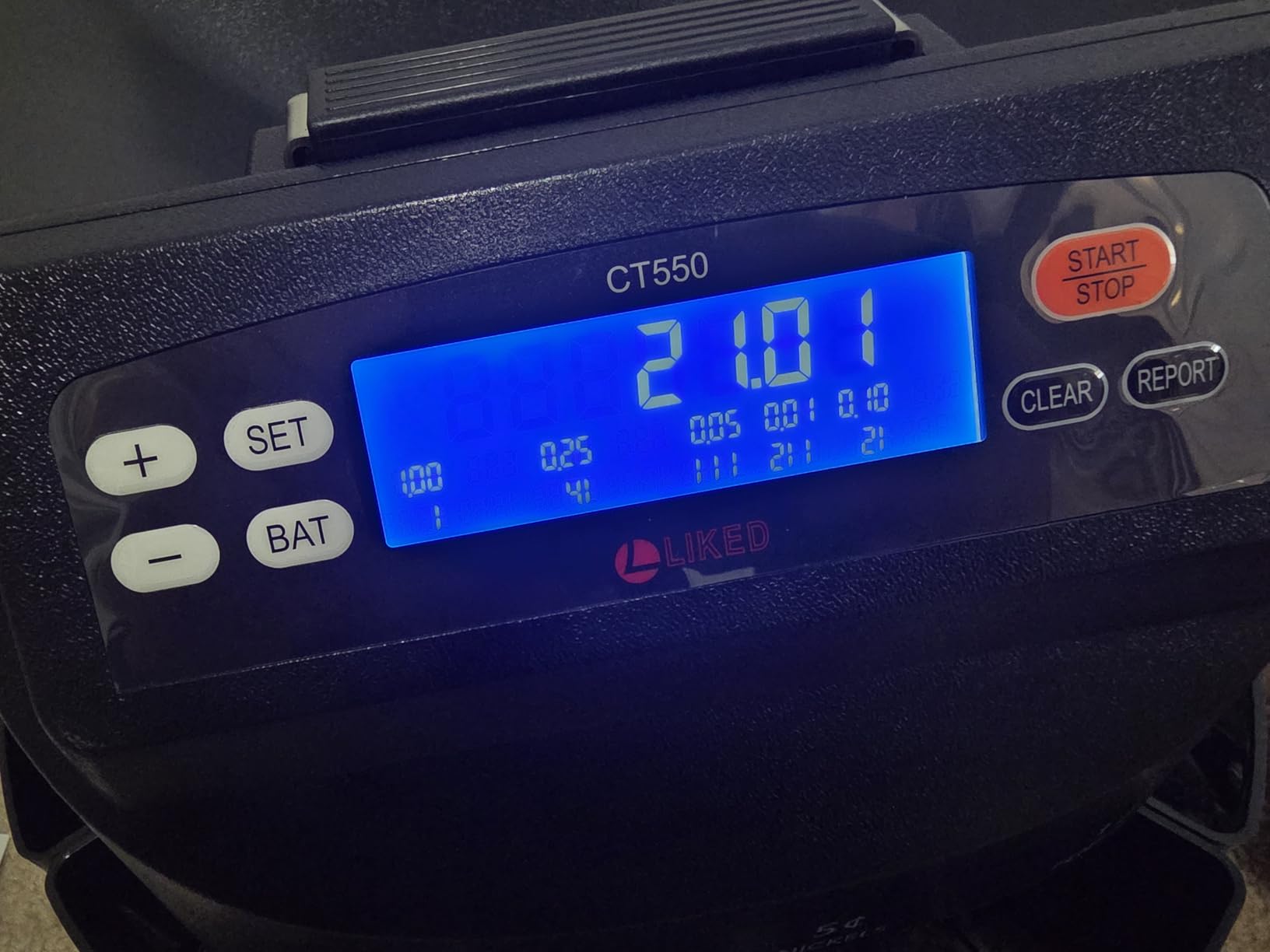 LLIKED Coin Counter & Sorter Machine 5 US Coins 50 Wrappers 270/min LCD customer photo 2