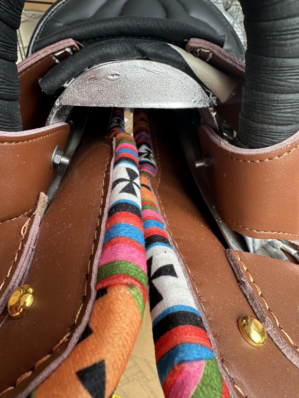 Horse Saddle Handmade Premium Leather with Soft Pads Durable, Comfortable Trail, Secure & Balanced Ride for All Riders, Brown customer photo 2