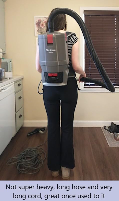 Sanitaire Transport Corded Backpack Vacuum, SC570A customer photo 2