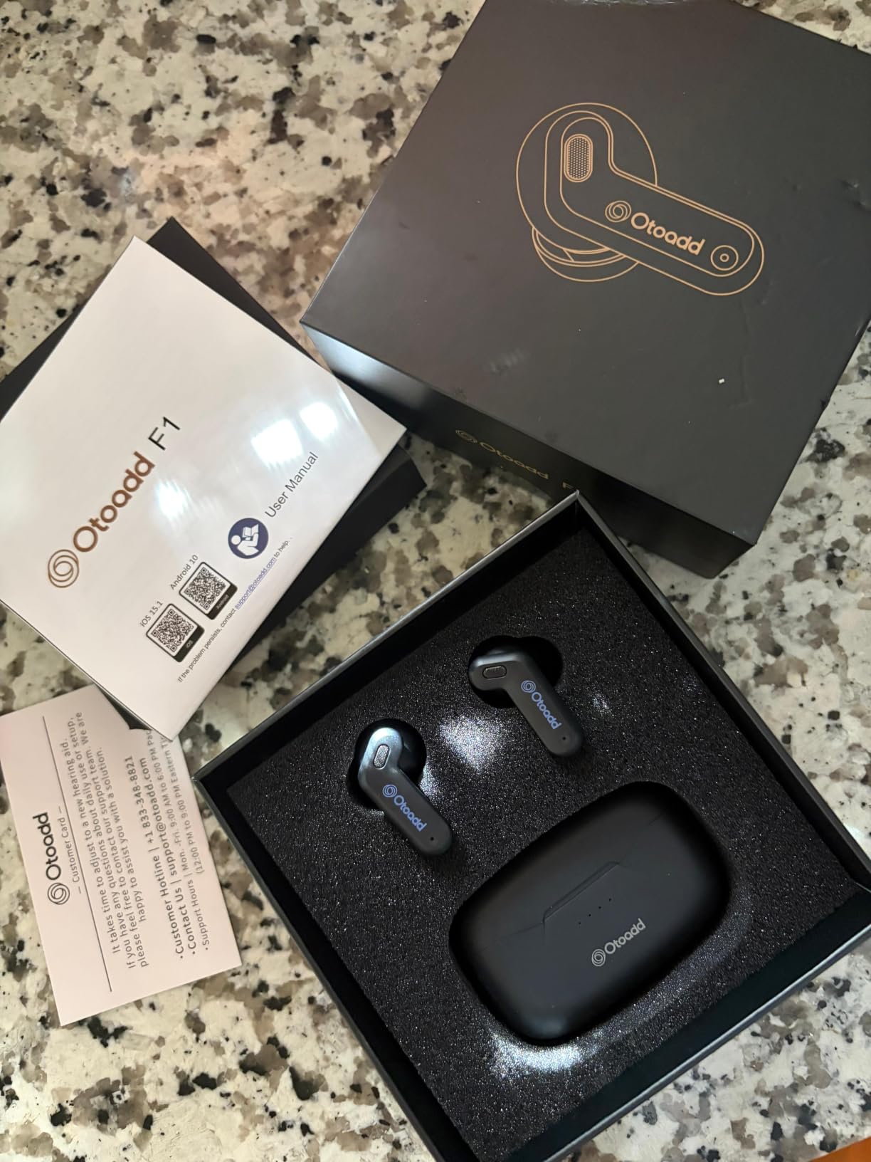 F1-P Bluetooth OTC Hearing Aids for Seniors & Adults with Hearing Loss, Smart App for Personalized Sound, AI Voice Enhancement & Noise Cancelling, Invisible Rechargeable Design, 30H Battery customer photo 2