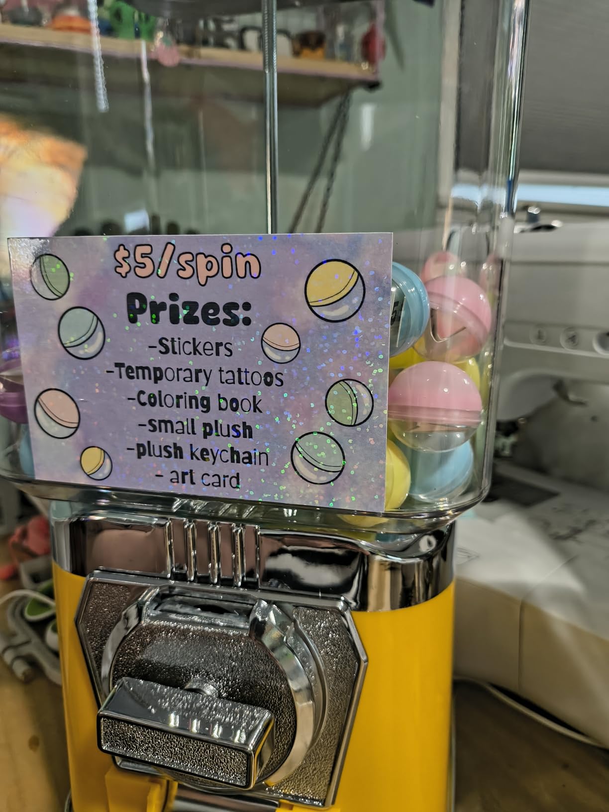 VEVOR Gumball Machine, 21 inch Candy Vending Machine Dispenser, 25-Cent Vending Machines for Shopping Malls, Supermarkets, Amusement Parks, Arcades, Holds Up to 180 1.77in Spherical Candies customer photo 1