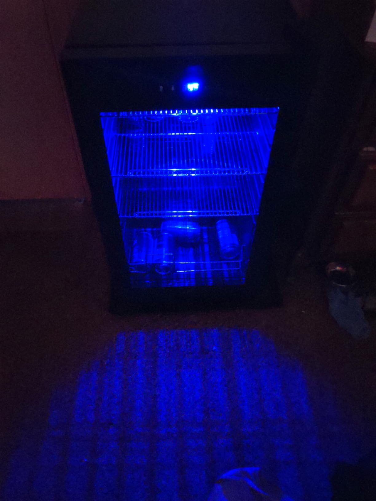 Velivi Commercial Beverage Refrigerator, Double Glass Door Display Cooler, Upright Drink Merchandiser with LED Lighting, Auto Closing Doors customer photo 2
