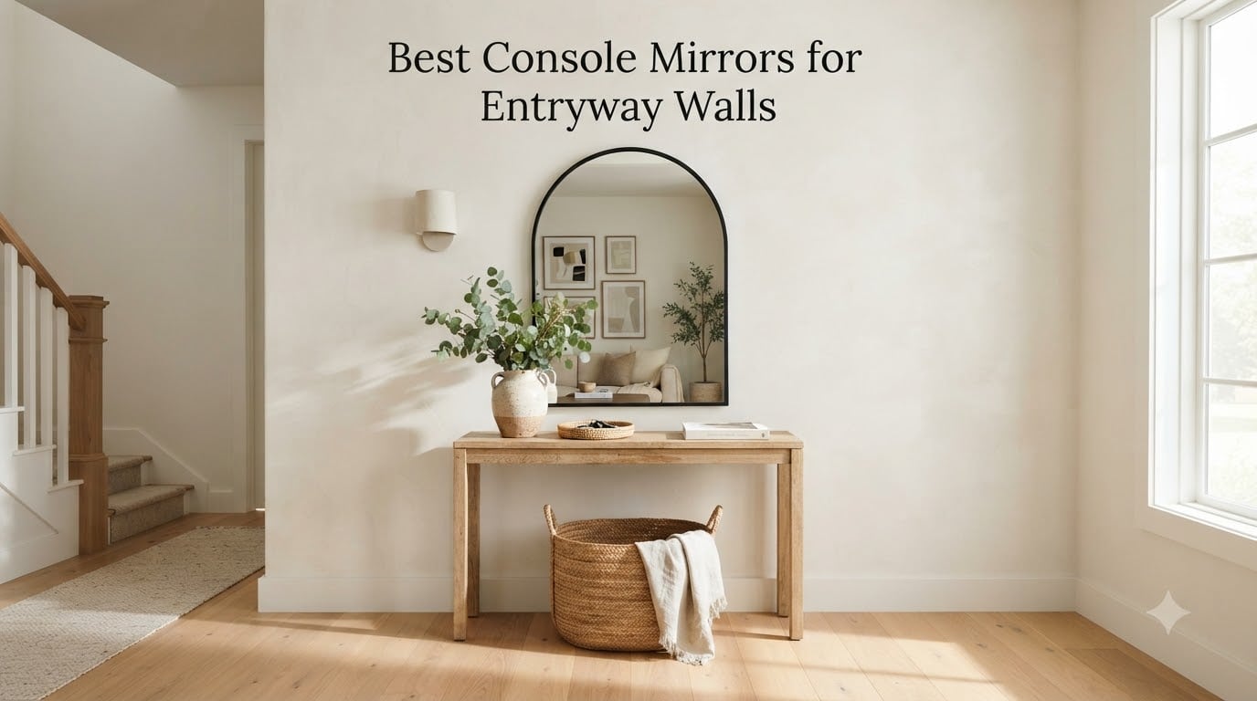 Best Console Mirrors for Entryway Walls
