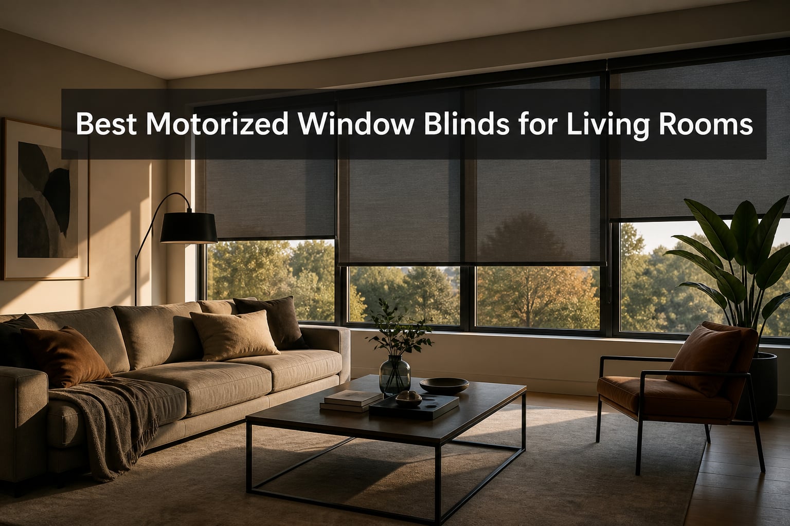 Best Motorized Window Blinds for Living Rooms
