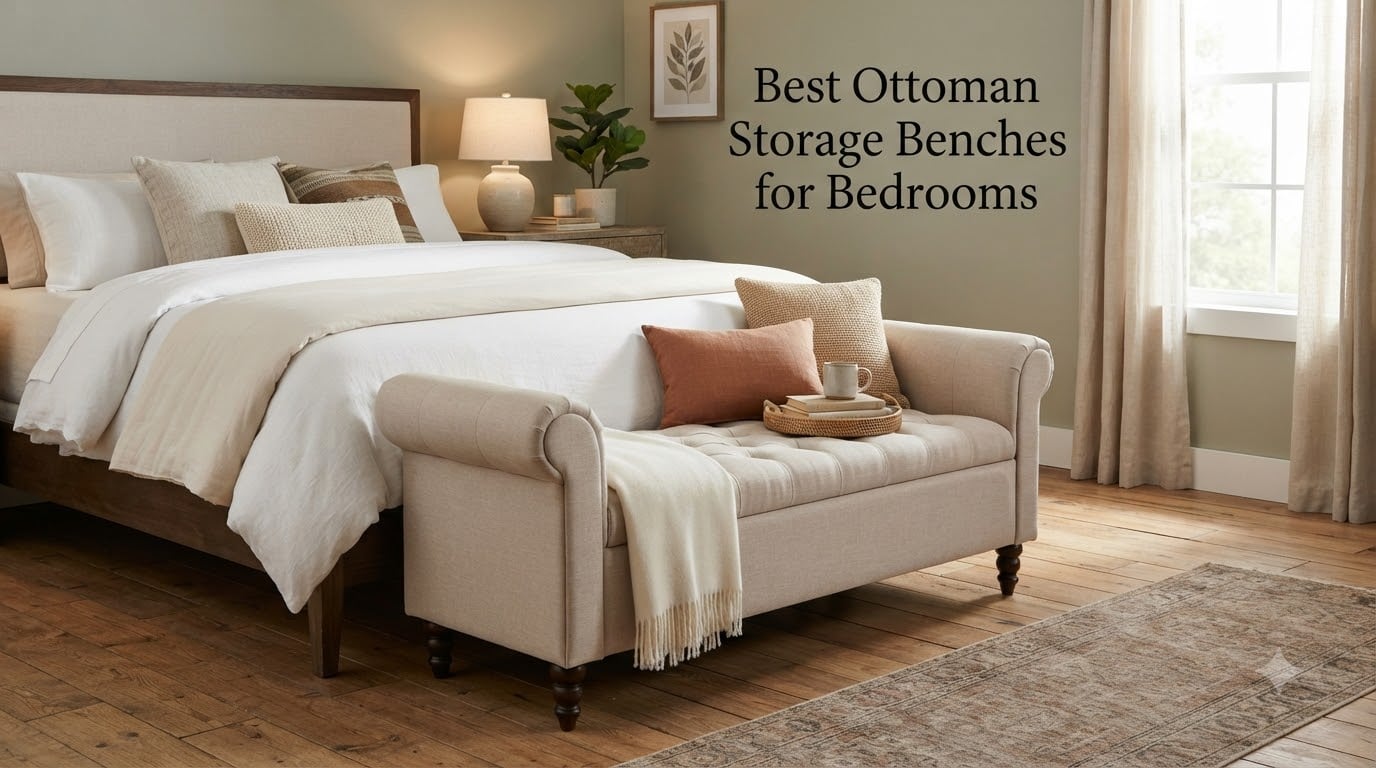 Best Ottoman Storage Benches for Bedrooms