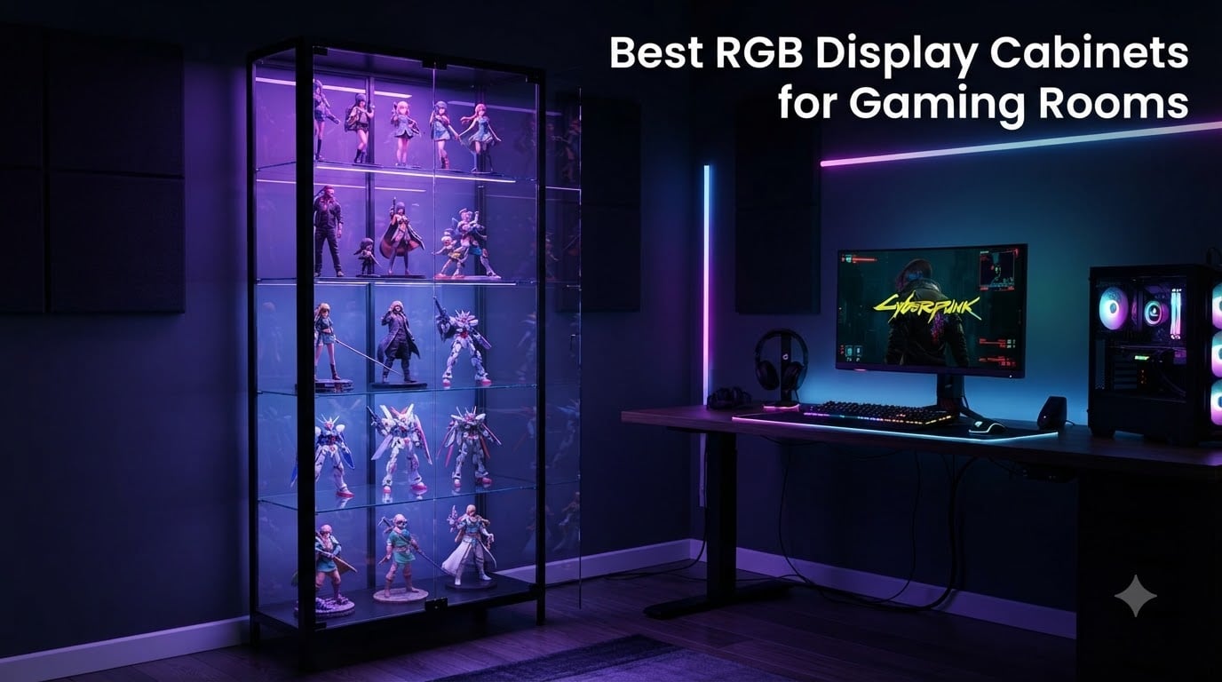 Best RGB Display Cabinets for Gaming Rooms