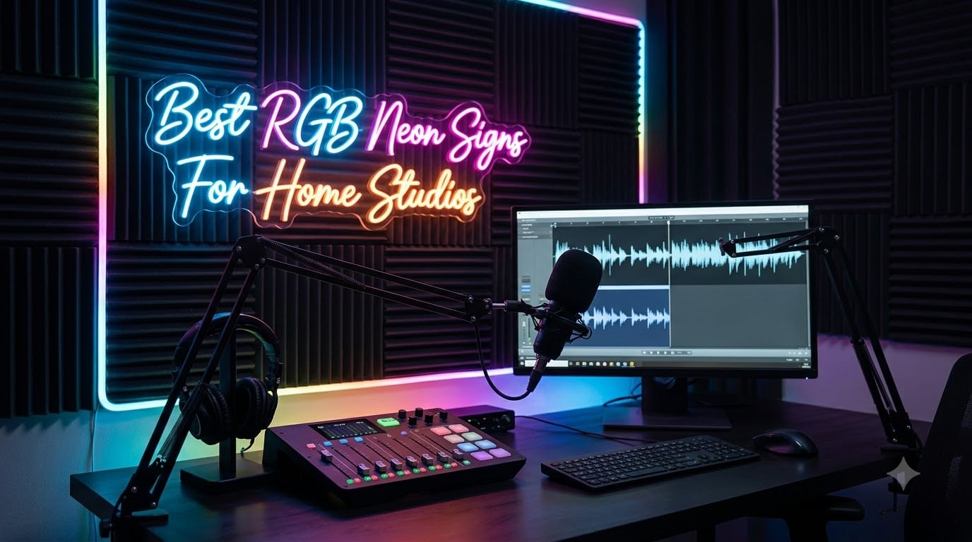 Best RGB Neon Signs For Home Studios