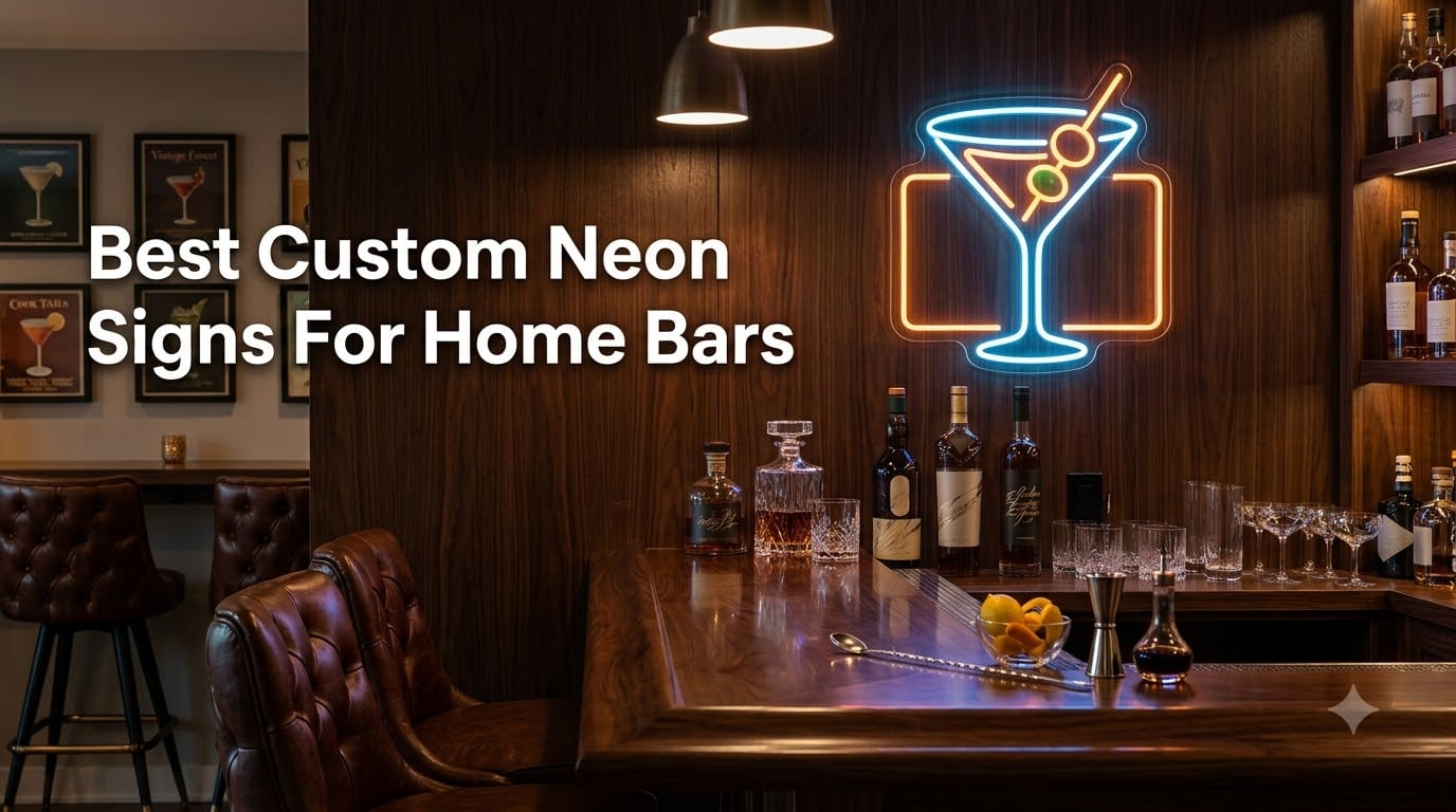 Best Custom Neon Signs For Home Bars