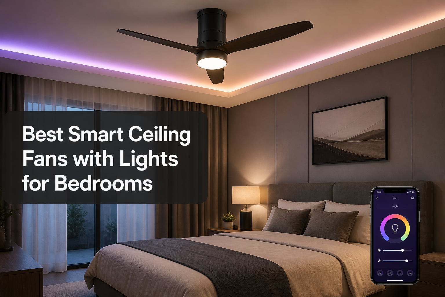 Best Smart Ceiling Fans with Lights for Bedrooms