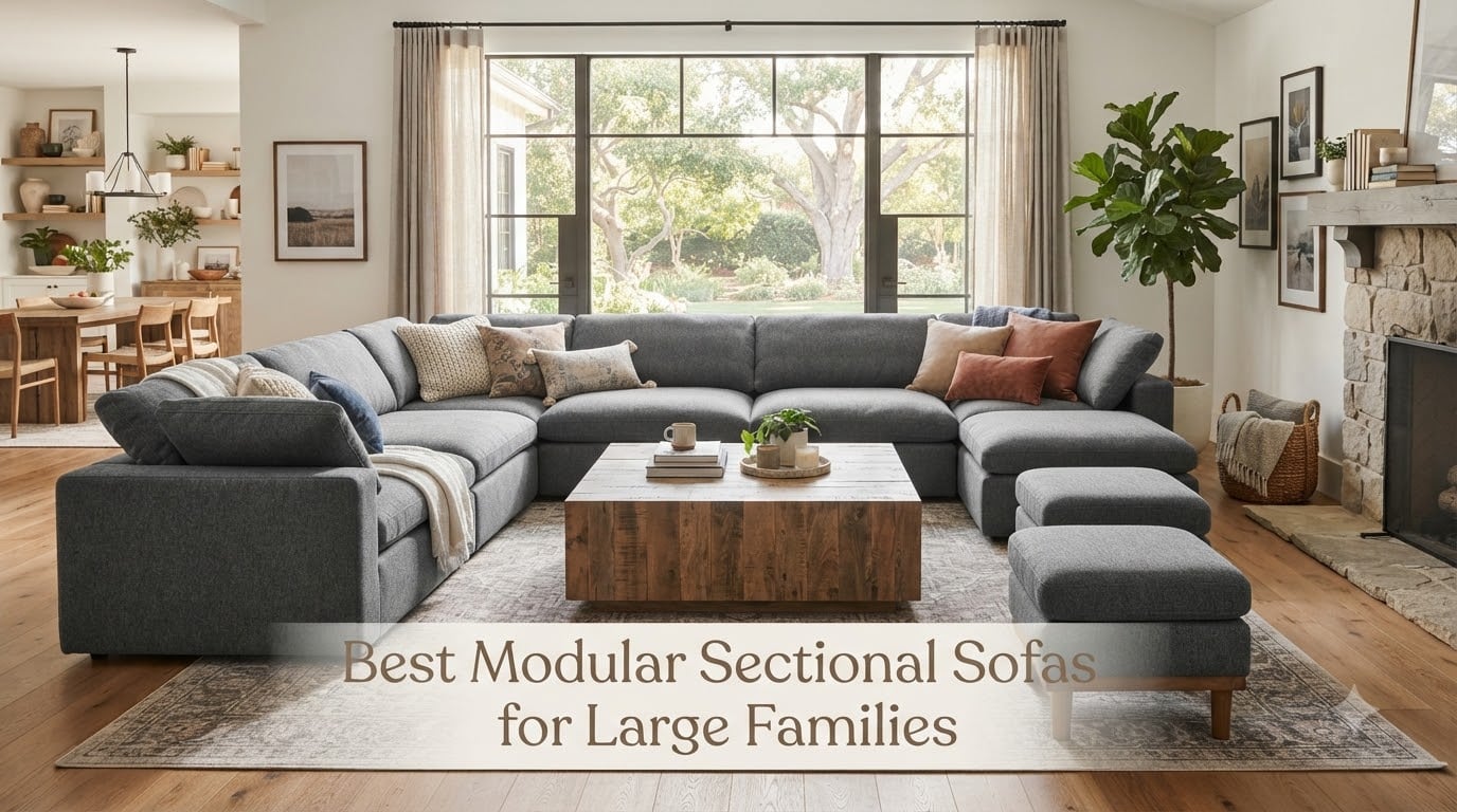 Best Modular Sectional Sofas for Large Families