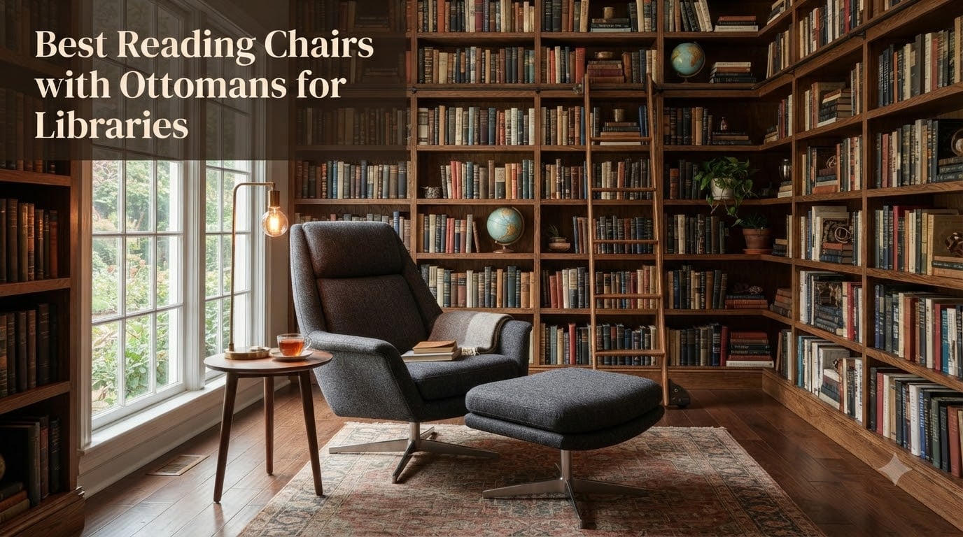 Best Reading Chairs with Ottomans for Libraries