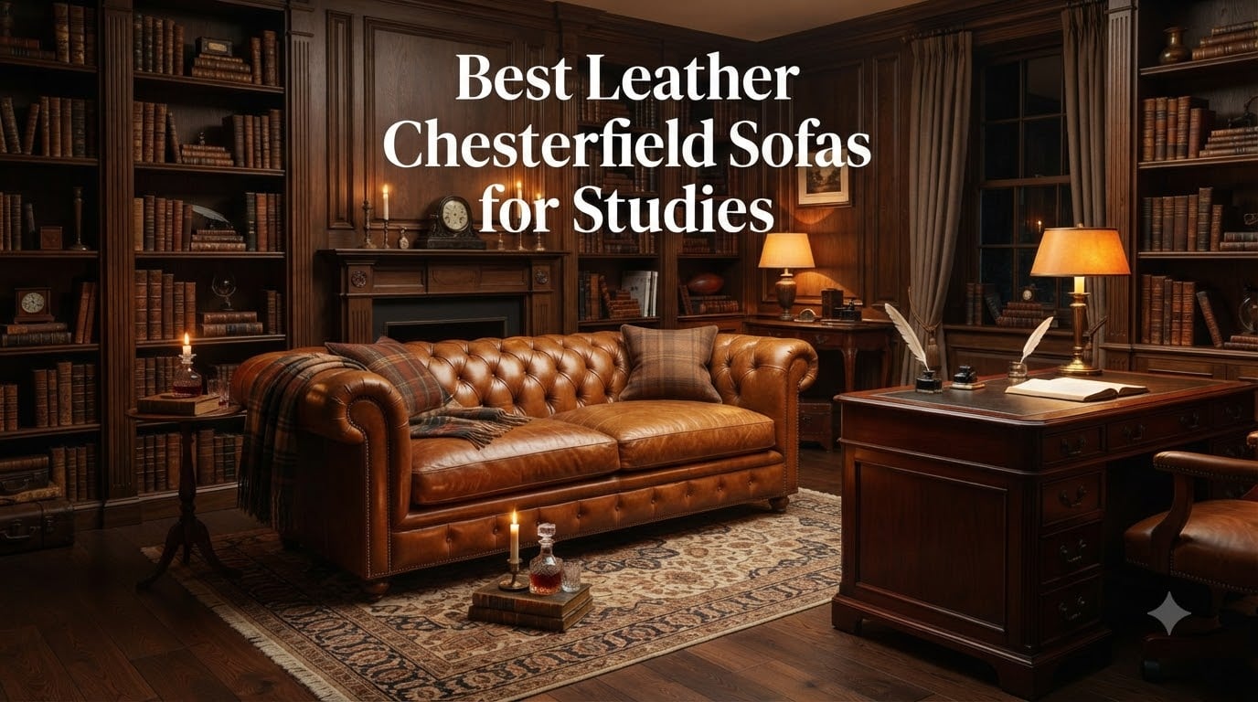Best Leather Chesterfield Sofas for Studies