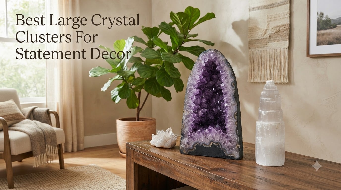 Best Large Crystal Clusters For Statement Decor