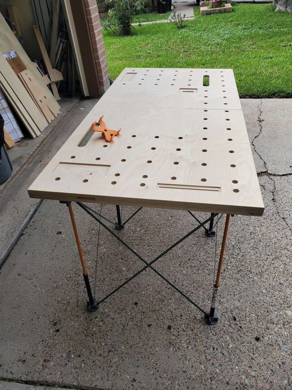 BORA Centipede Folding Work Table 2x4 ft Portable Workbench for Garage customer photo 1