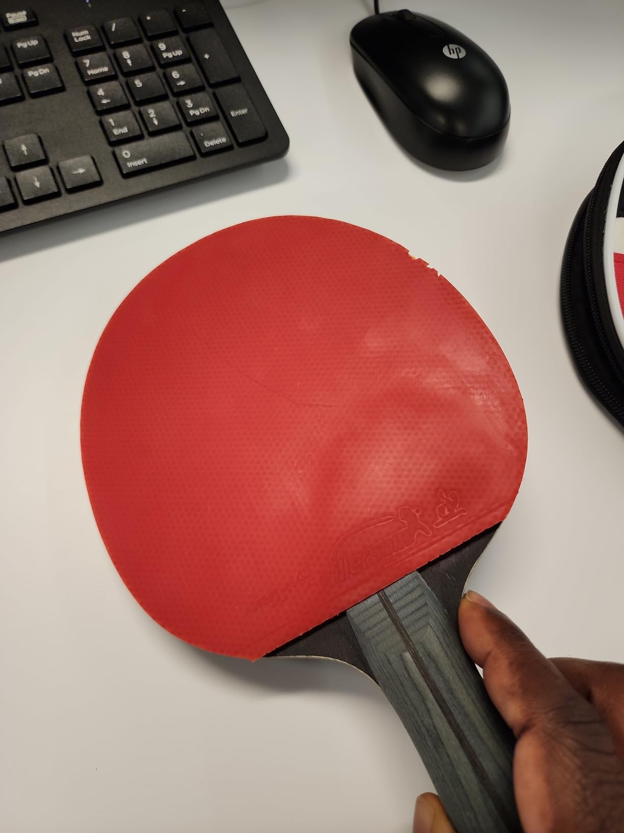 Killerspin Jet 600 Spin N2 Ping Pong Racket – Advanced Table Tennis Racket, 5 Layer Wood Blade, Nitrx-4Z Rubbers, Flared Handle customer photo 1
