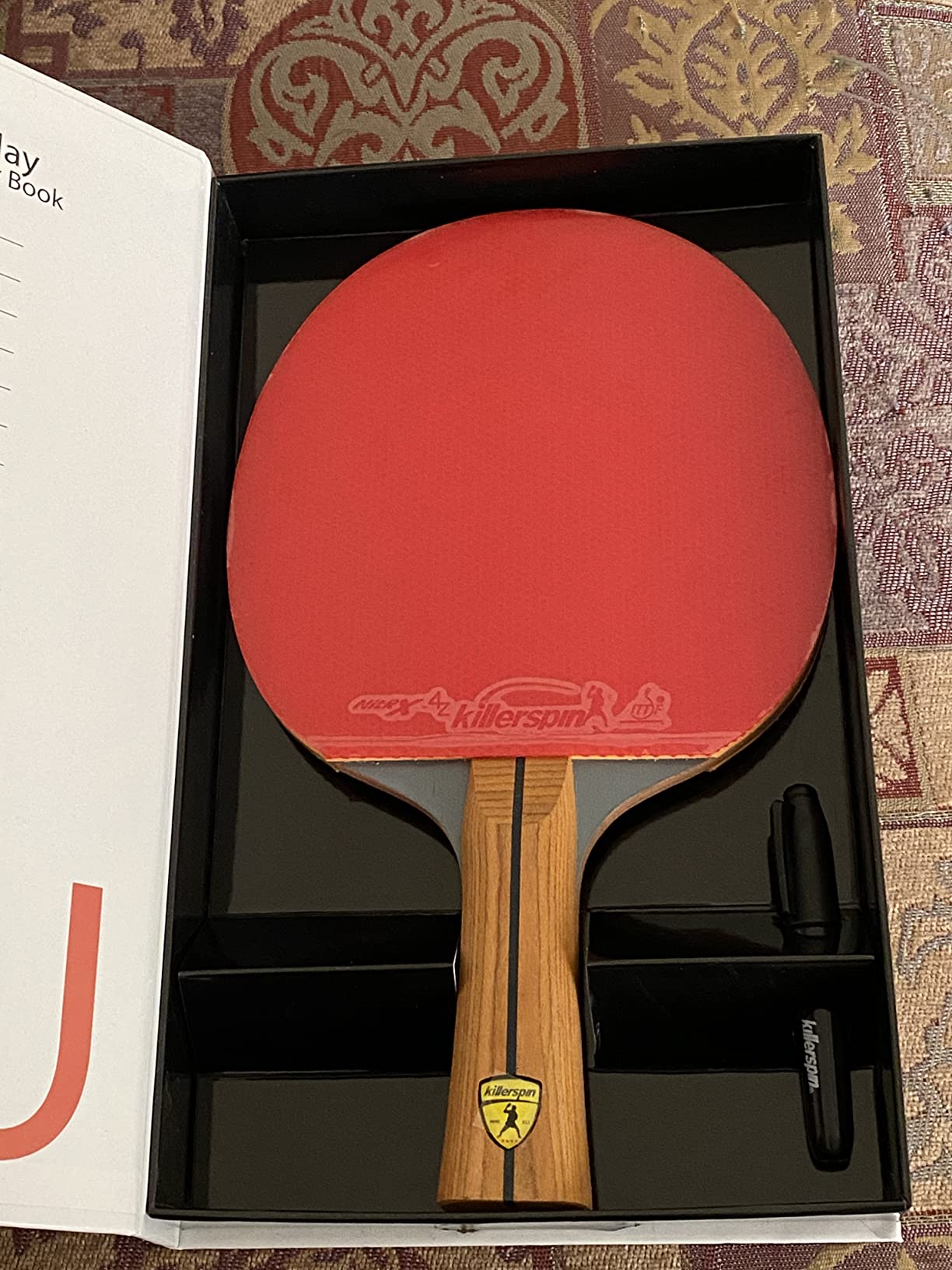 Killerspin Jet 800 Speed N2 - A Professional Grade Ping Pong Paddle - Competition Grade, Advanced Players, Red/Black customer photo 2