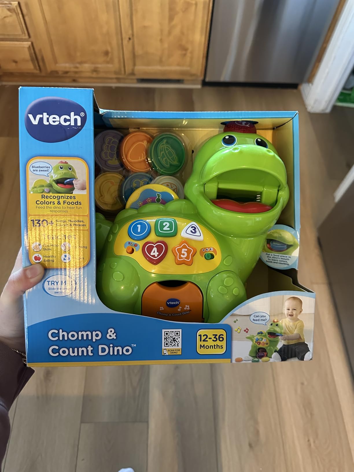 VTech Chomp and Count Dino, Green customer photo 2