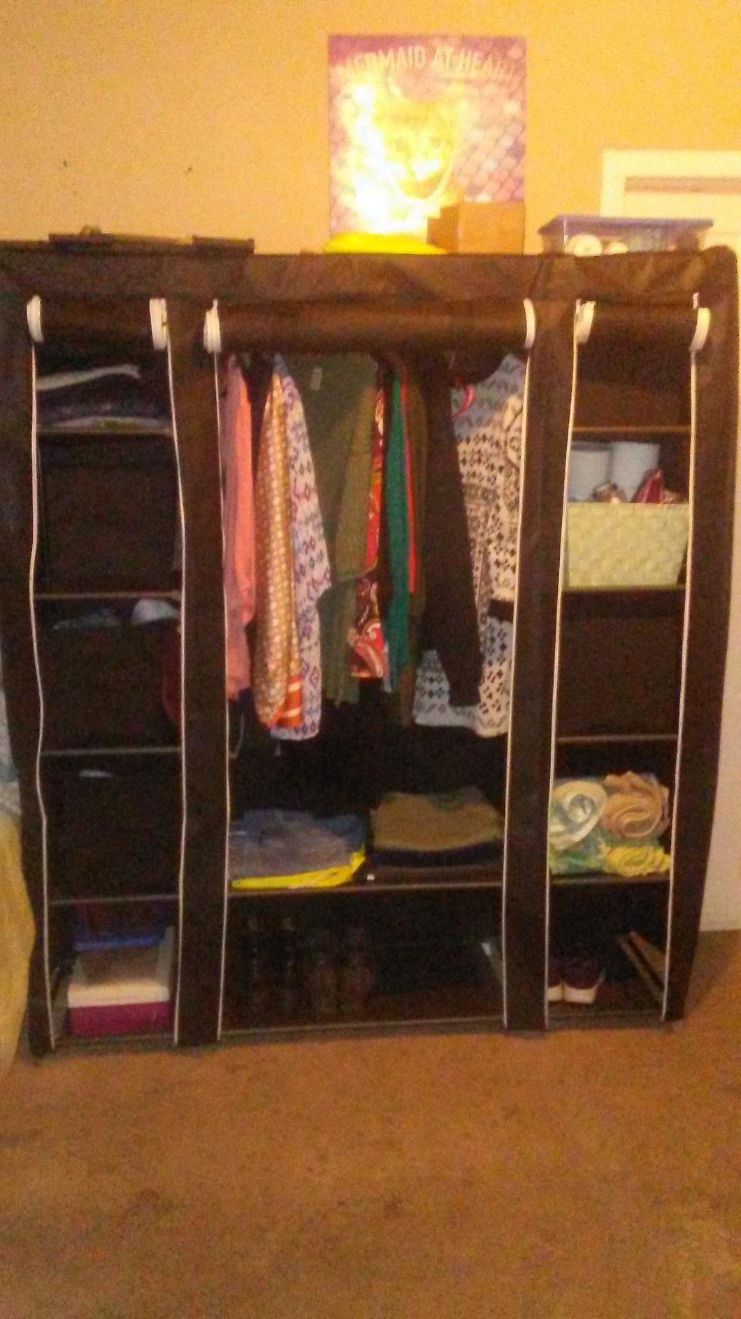 SONGMICS Closet Wardrobe, Portable Closet, Clothes Storage Organizer customer photo 1