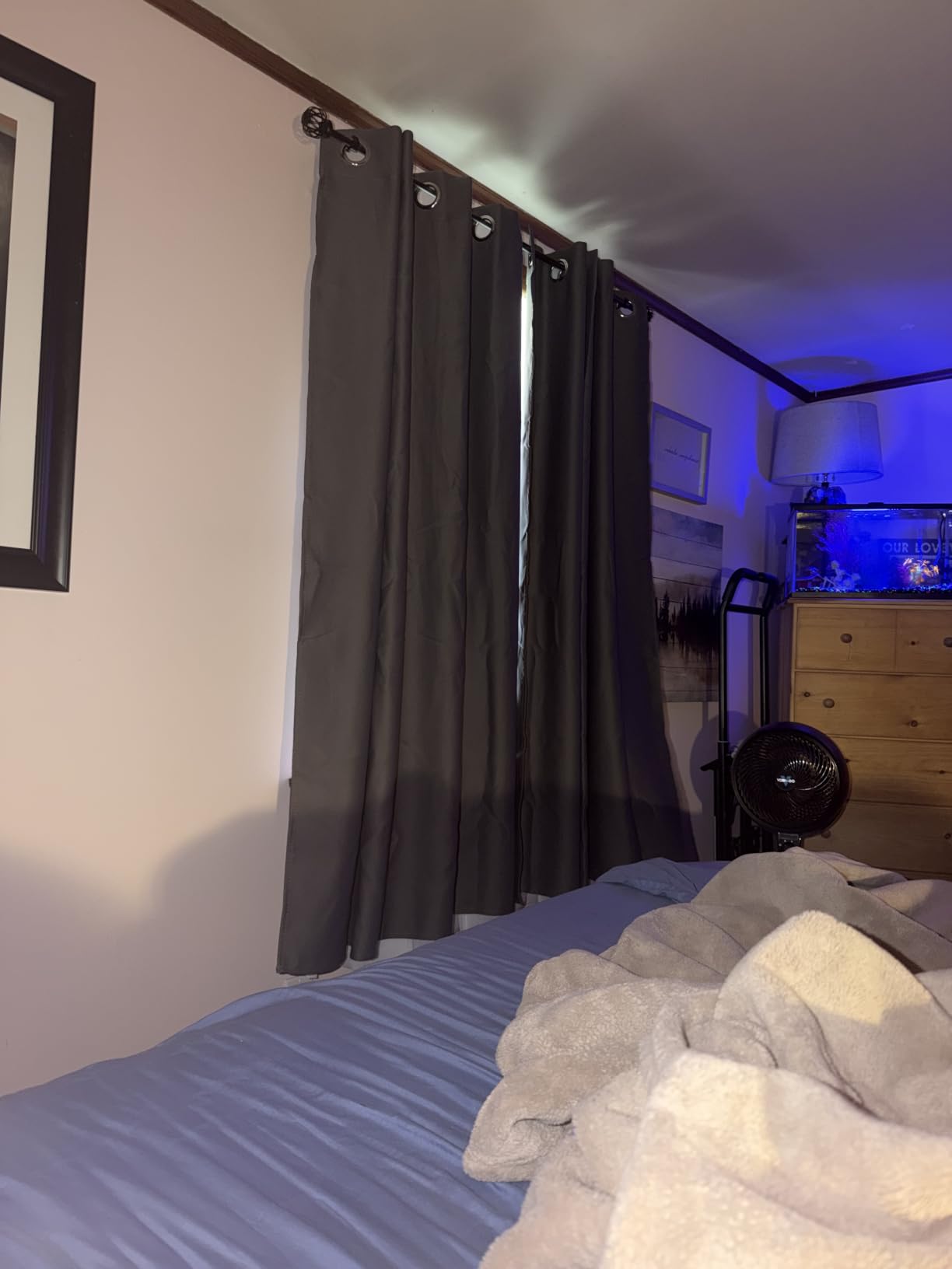 NICETOWN Black Out Curtains for Bedroom 84 Inches Long, W52xL84, 2 Panels customer photo 1