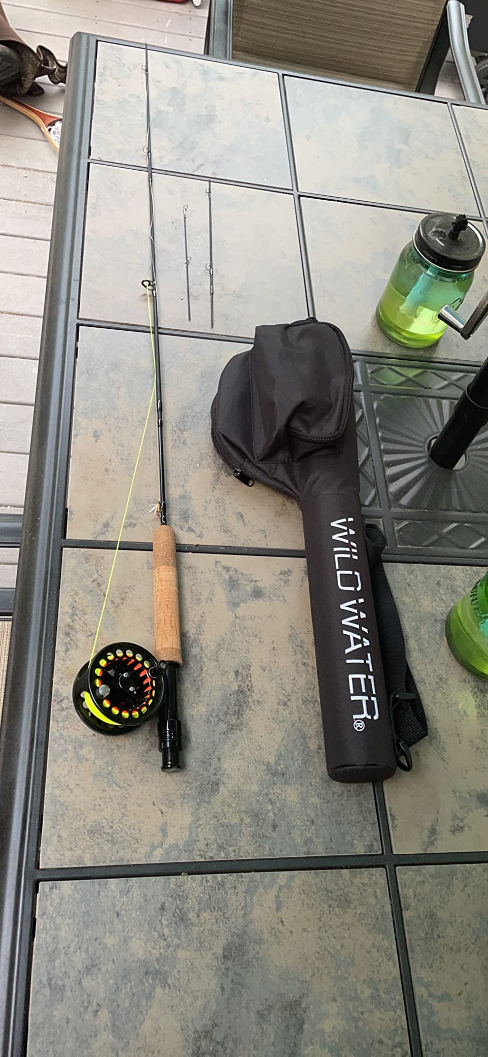 Wild Water Standard Fly Fishing Combo Starter Kit, 5 Foot 6 Inch Graphite Rod, 3-Weight, 4-Piece Fly Rod Kit, Includes Die Cast Aluminum Reel, Fly Box, Flies and Hard Tube Case with Pouch customer photo 2