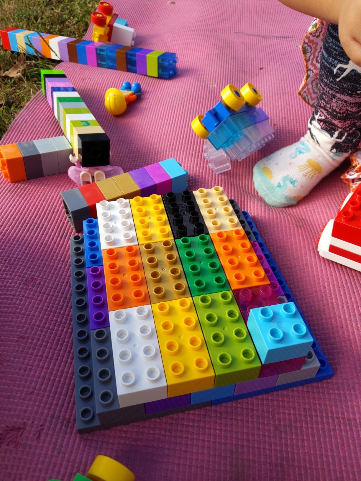 Strictly Briks Building Toy Big Blocks - Compatible with Lego Duplo Set for Toddlers & Kids Creative Play & Learning, 108 Set/Basic Colors customer photo 2