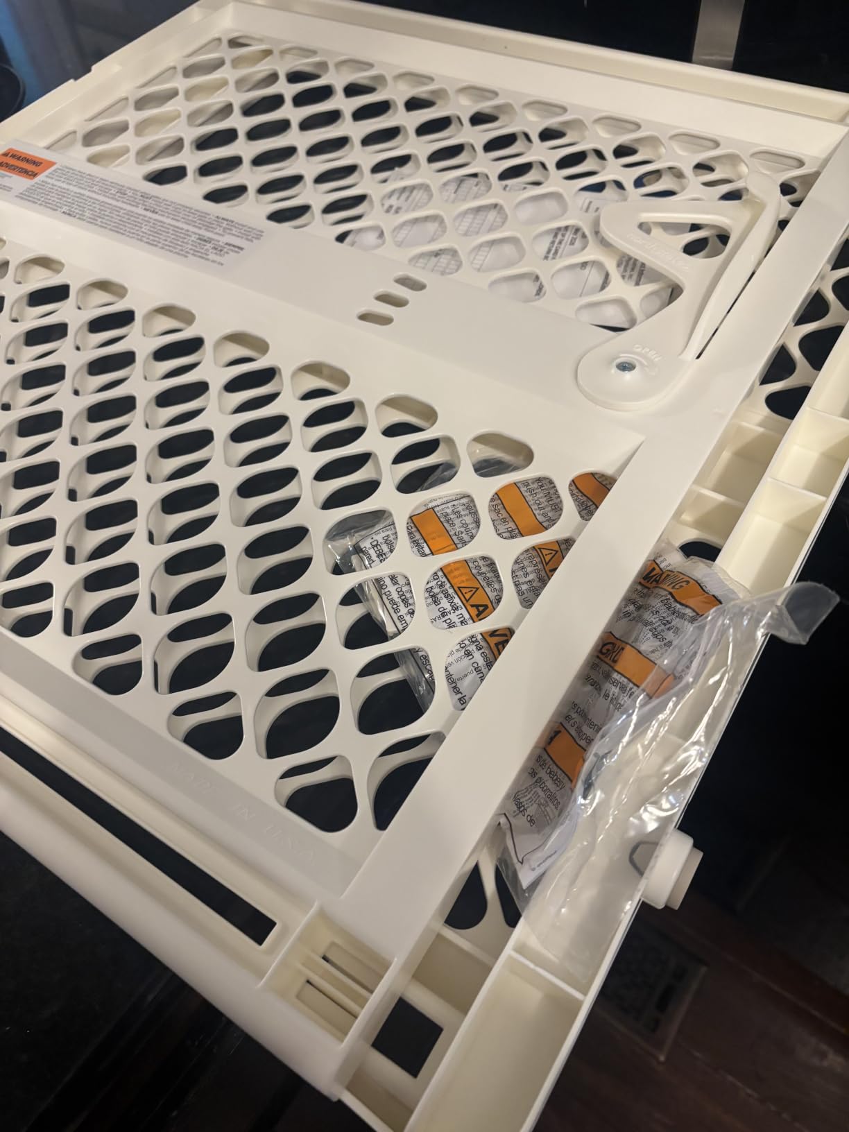 Toddleroo by North States - Supergate Ergo Baby Gate: Plastic Baby Gate for Stairs & Doorways - Adjustable Indoor Safety Gate - Made in USA - 26 to 42 Inches Wide - 26 Inches Tall - Sand customer photo 2