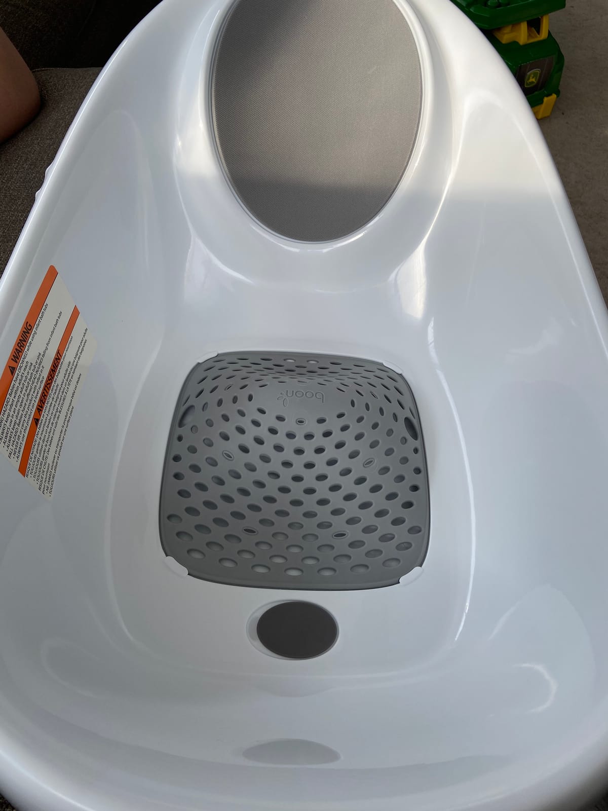 Boon Soak 3 Stage Baby Bathtub - Baby Bath Tub with Three Support Positions for Newborn to Toddlers - Color Changing Drain Plug for Ideal Bath Temperature - Gray - Ages 0 to 18 Months and Up customer photo 2