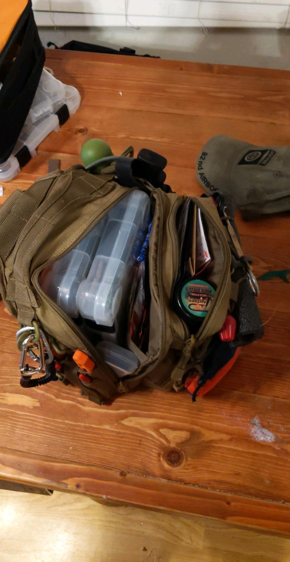 Piscifun Fishing Backpack Tackle Bag, MOLLE & 2 Rod Holders, Multi Storage customer photo 2