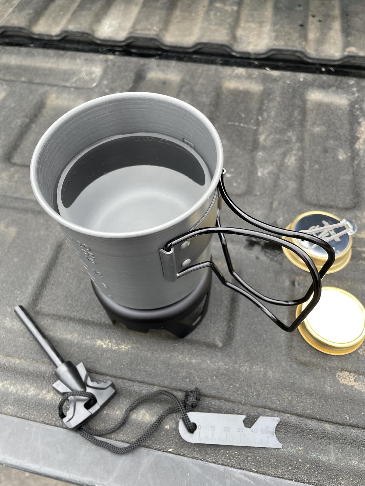 REDCAMP Mini Alcohol Stove Camping for Backpacking, Silver customer photo 2