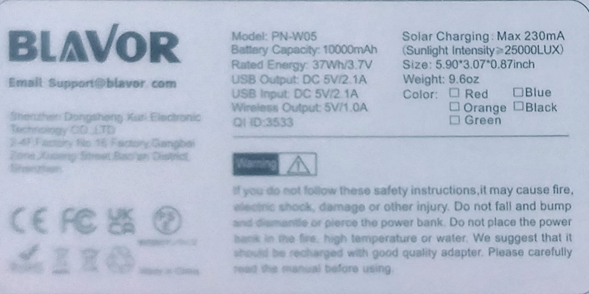 BLAVOR Solar Power Bank 10,000mAh Portable Wireless Charger for Cell Phones customer photo 2