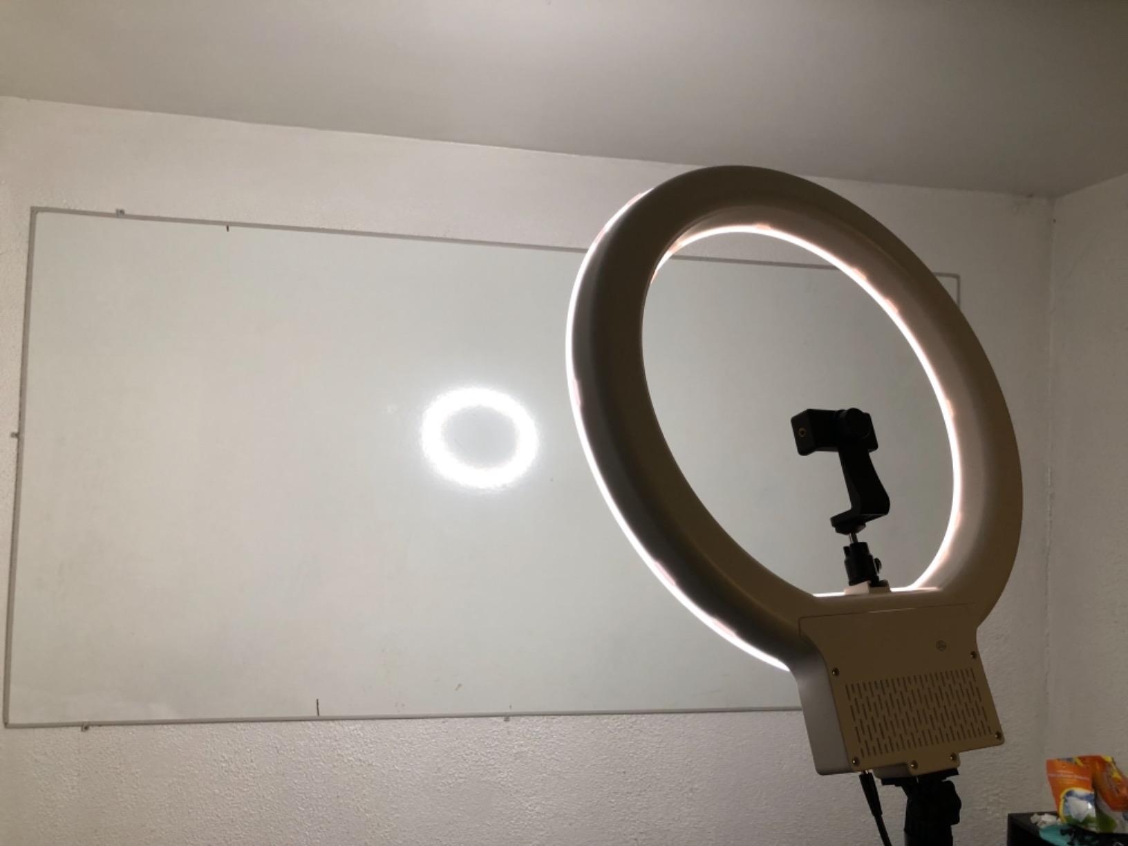 NEEWER 18 Inch Ring Light with Tripod Stand, 55W Large LED Ringlight, Cold Shoe Phone Holder Compatible with iPhone Camera for Video Recording Photography Streaming Selfie Makeup Studio Photo, RL-18 customer photo 1