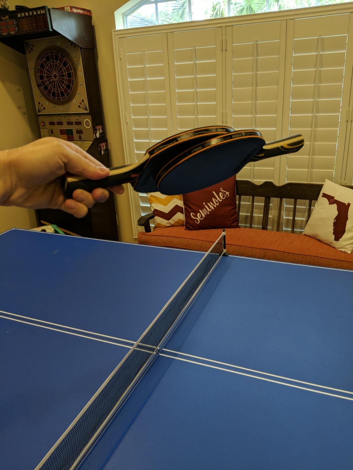 JOOLA Infinity Overdrive - Professional Performance Ping Pong Paddle with Carbon Technology - Black Rubber on Both Sides - Competition Table Tennis Racket for Advanced Training - Extreme Speed customer photo 2