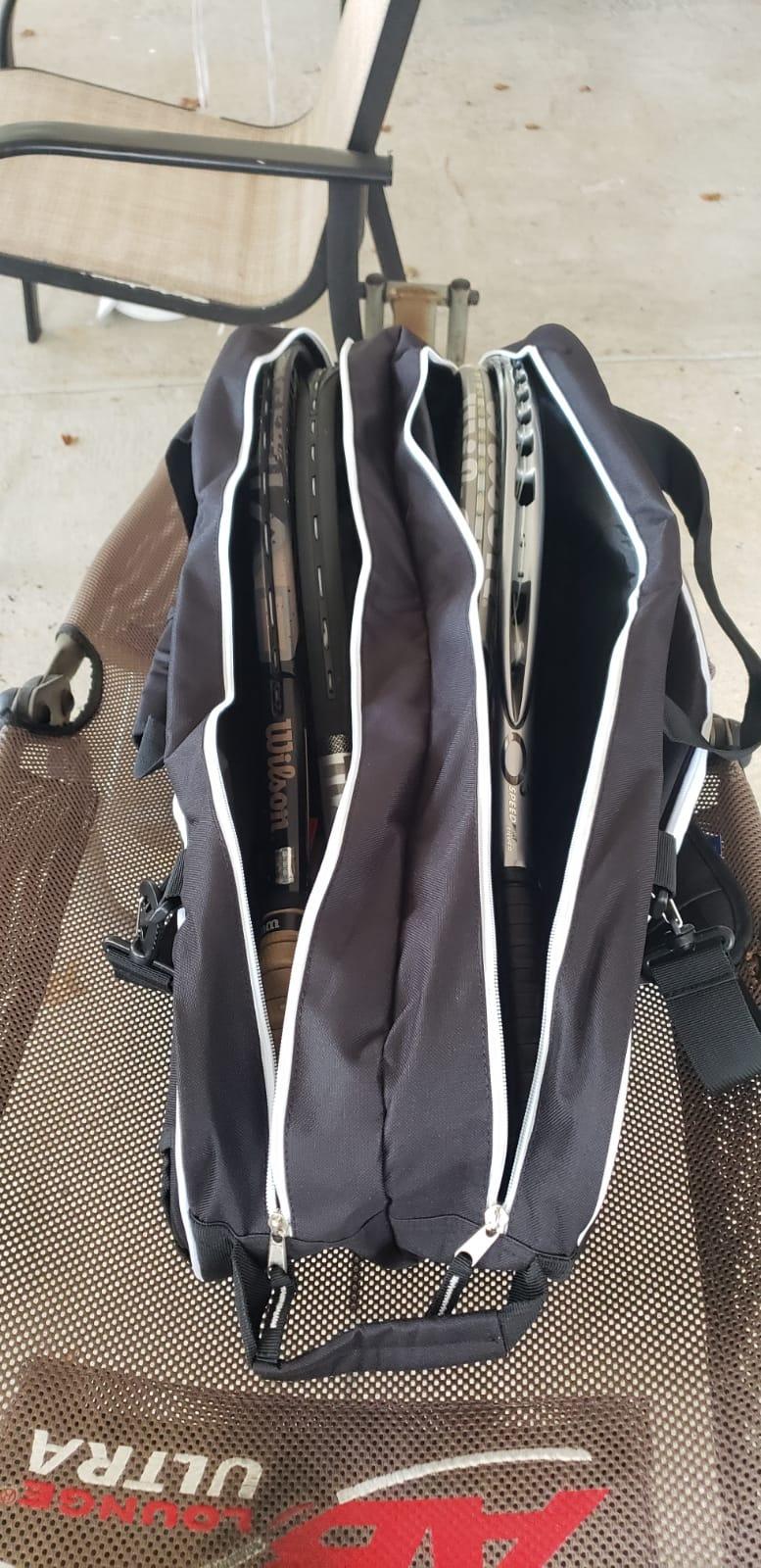Athletico 6 Racquet Tennis Bag | Padded to Protect Rackets & Lightweight | Professional or Beginner Tennis Players | Unisex Design for Men, Women, Youth and Adults (Black) customer photo 1