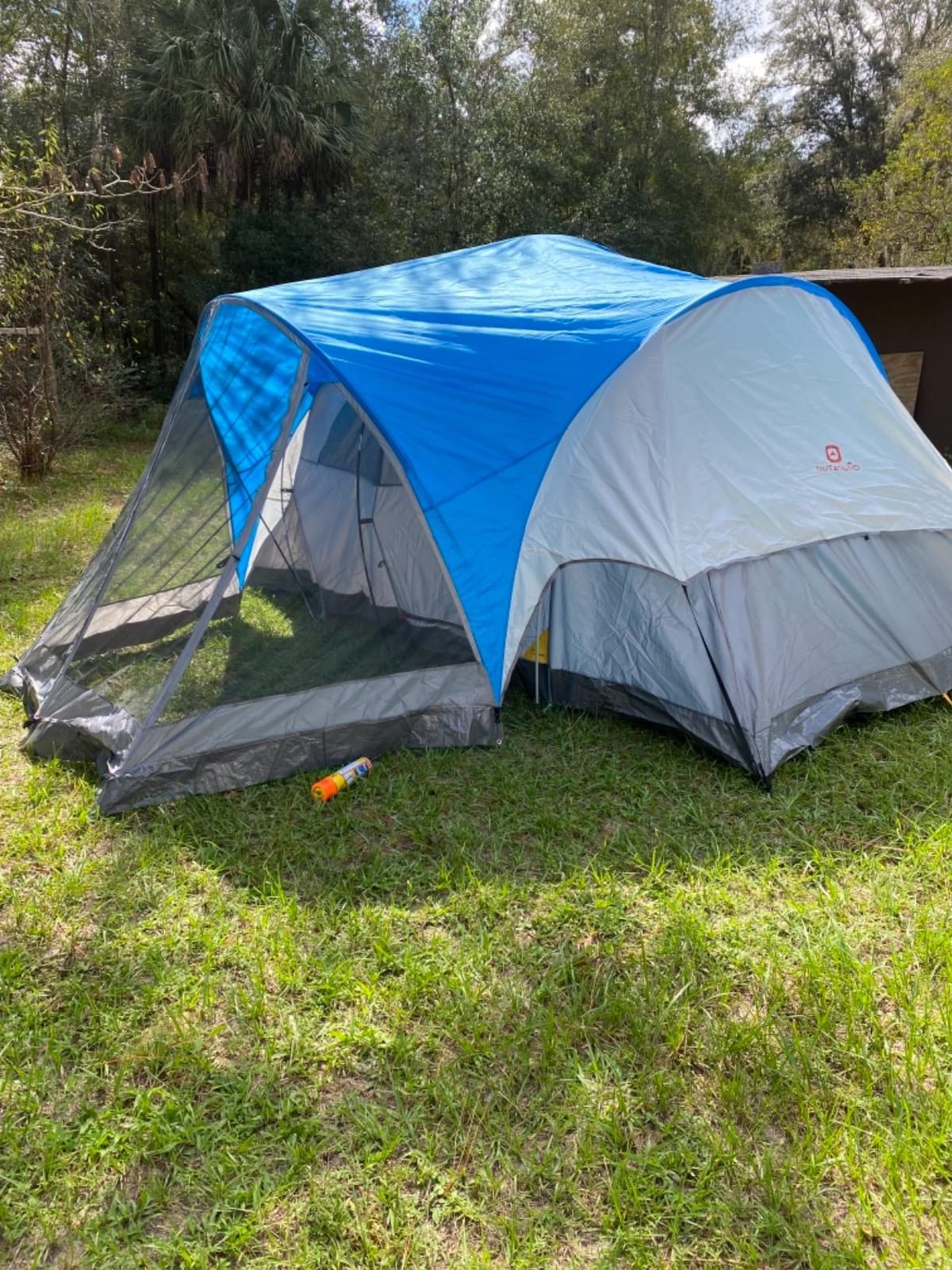 Outbound 8 Person 3 Season Lightweight Easy Set Up Dome Tent with Room Divider, Rainfly, Tent Stakes, and Carrying Bag for Camping, Multicolor customer photo 2