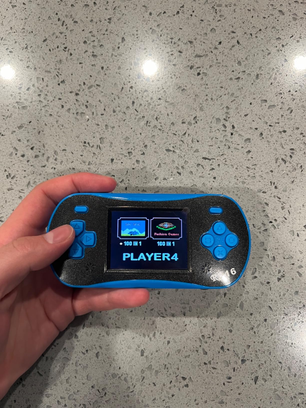 Handheld Game for Kids - FAMILY POCKET RS16 Portable Classic Controller 260 Game 2.5 inch LCD Retro Arcade Video Game System Children's Birthday Gift (Blue) customer photo 2