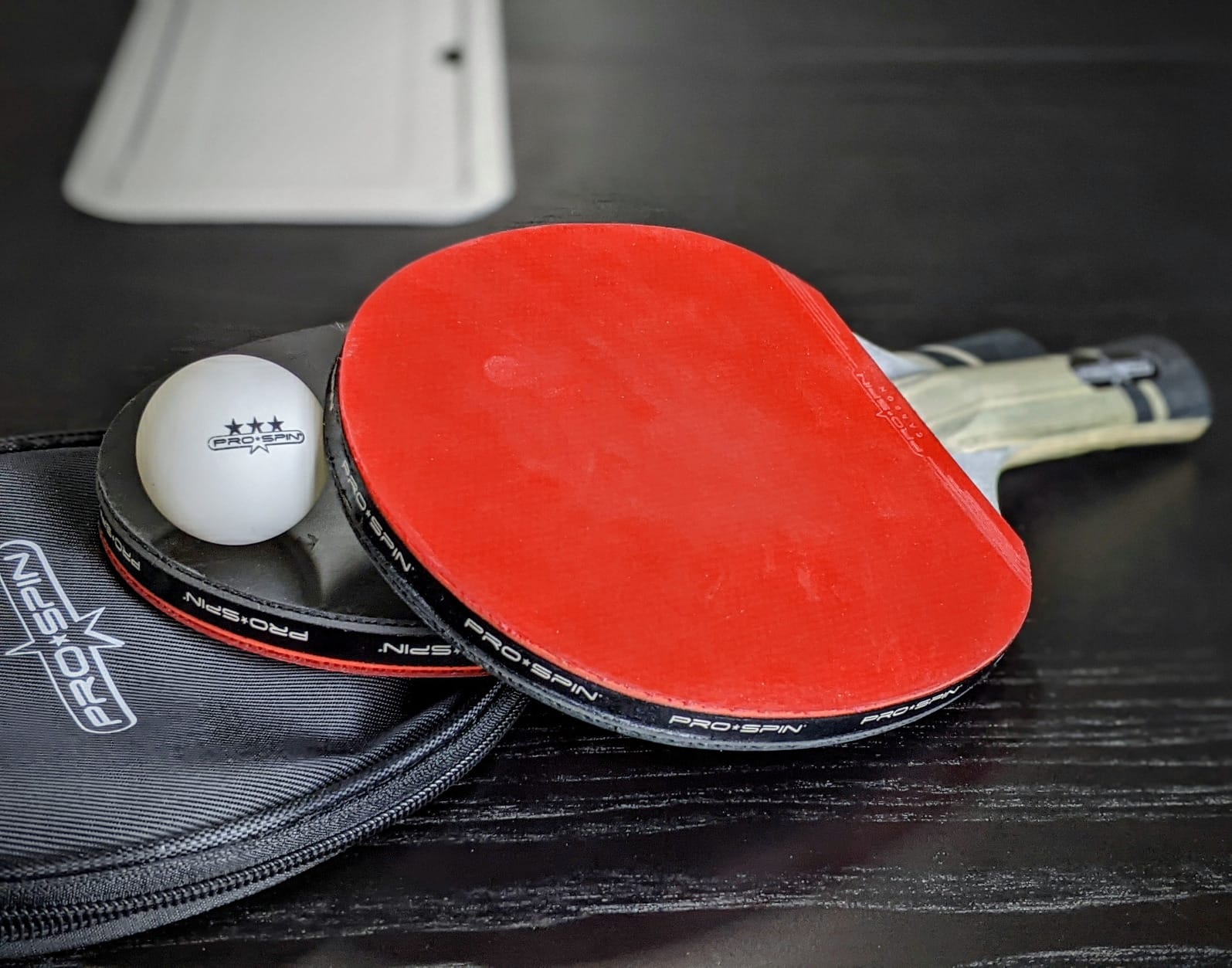 PRO-SPIN Ping Pong Paddles – ITTF Approved Professional Table Tennis Rackets with Carbon Fiber for Superior Control | 7-Ply Blade, Premium Rubber, 2.0mm Sponge customer photo 1