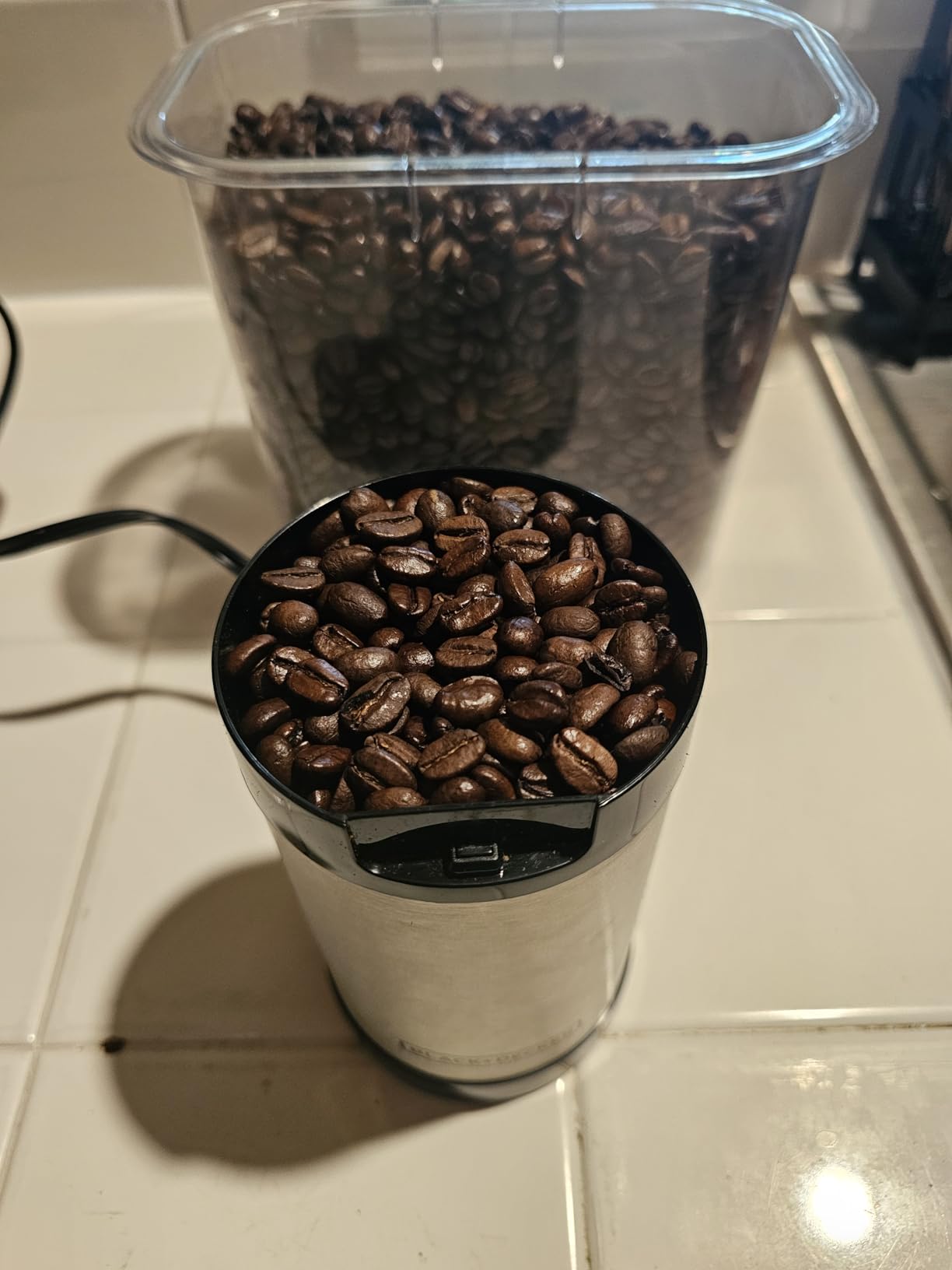 BLACK+DECKER One-Touch Coffee & Spice Grinder with Stainless Steel Blades customer photo 1