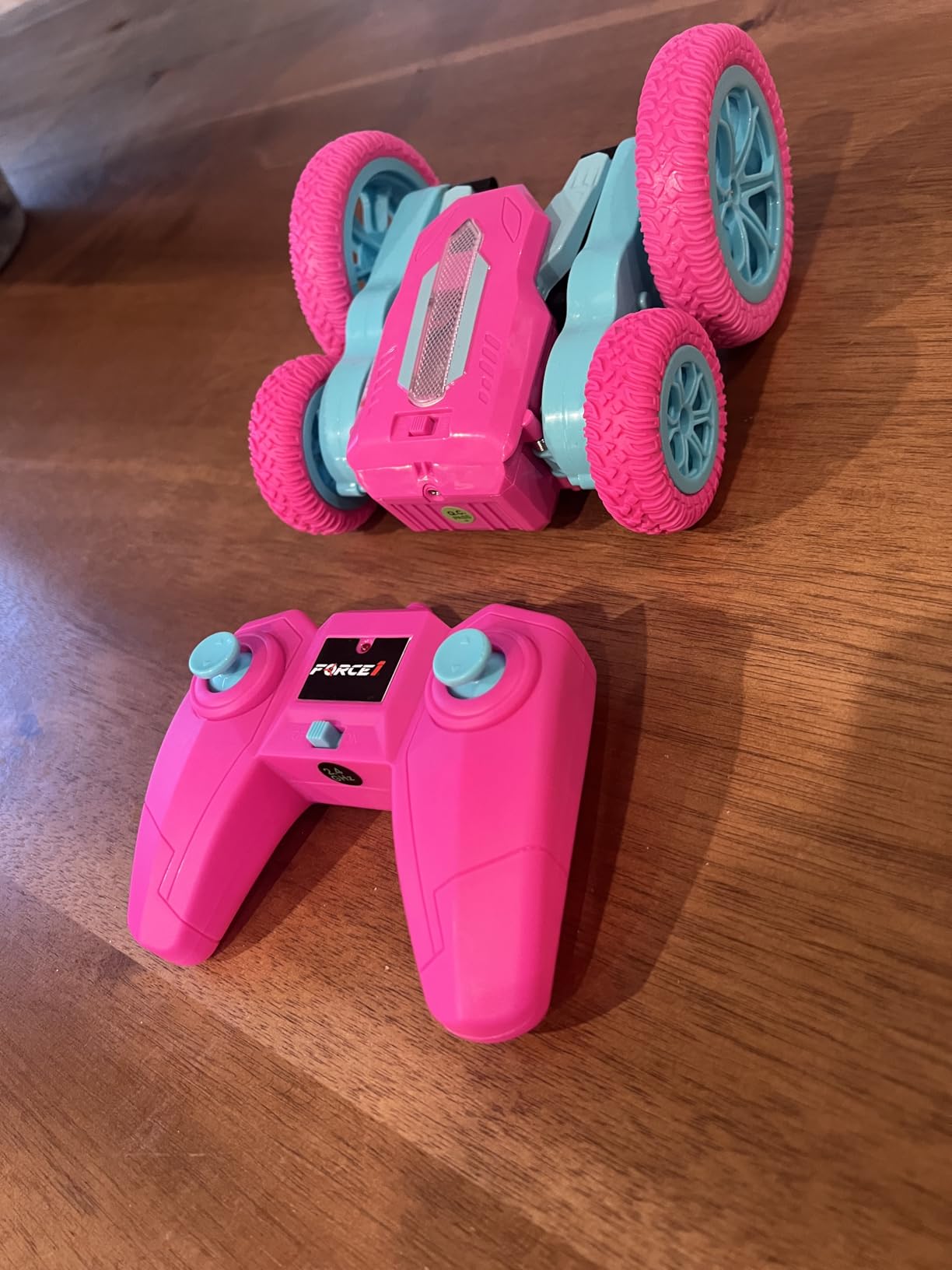 Force1 Tornado Blue LED Remote Control Car for Kids- Double Sided Driving Fast RC Cars 360 Flips, Outdoor 4WD Off Road Stunt RC Car, All Terrain Tires, RC Crawler Rechargeable Battery, 2.4GHz Remote customer photo 2