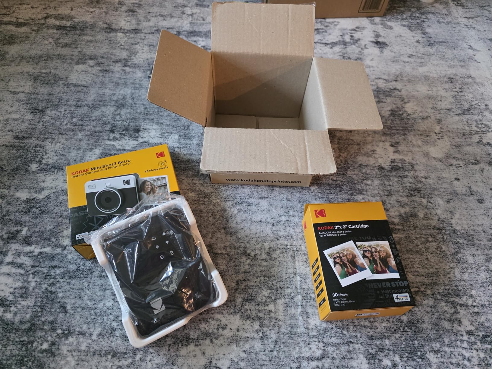 KODAK Mini Shot 3 Retro 3x3 Instant Camera, Photo Printer, 38 Sheet, Yellow customer photo 1