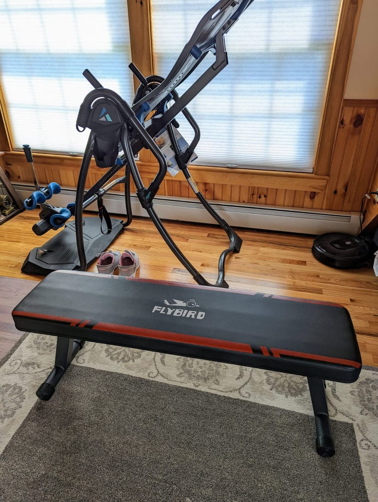 FLYBIRD Foldable Flat Weight Bench for Home Gym, 1000 lbs Capacity with Dual Locking for Strength Training, Easy Setup & Storage for Small Apartments, Lifting, Hip Thrust, Dumbbell Workout customer photo 1