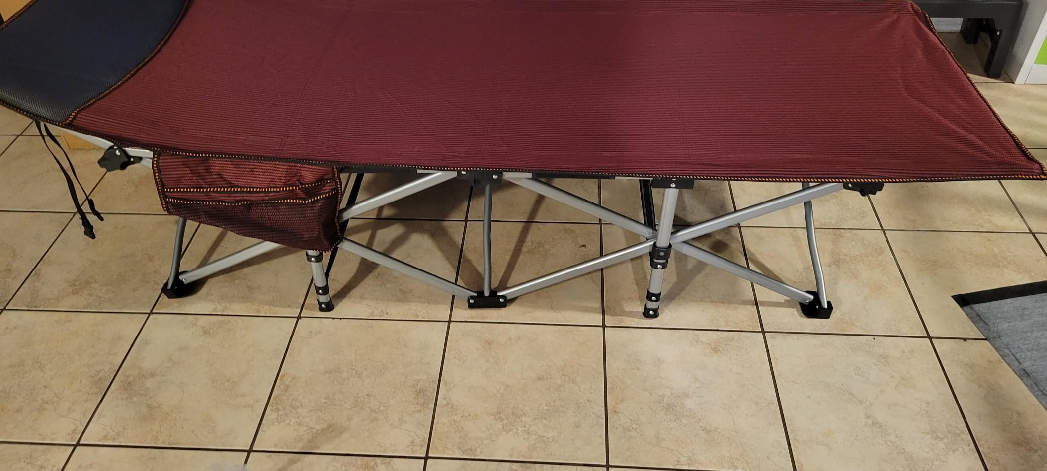 Slsy Folding Camping Cot for Adults with Mat & Carry Bag, 28in Wide, 880LBS customer photo 2