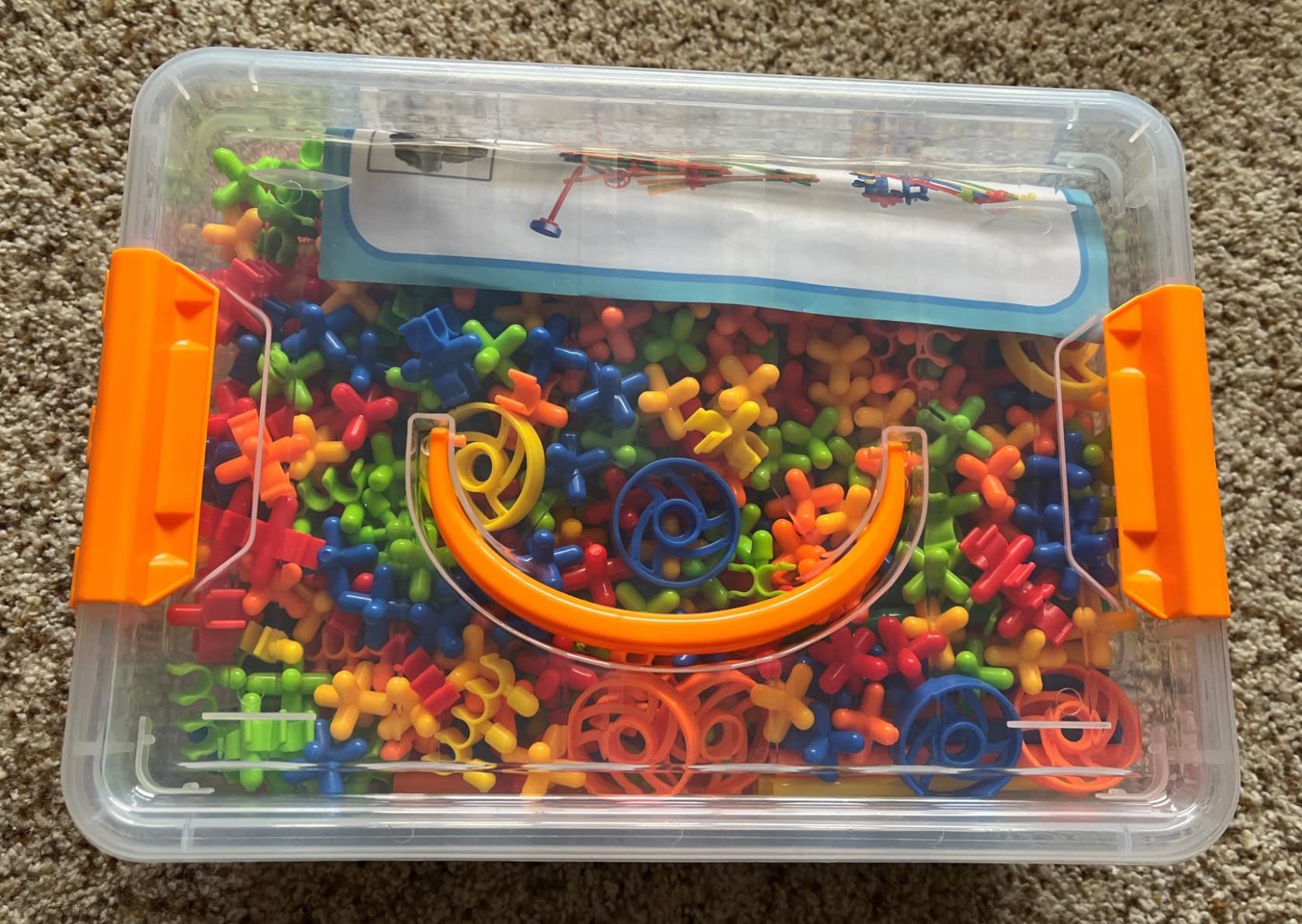 Straw Constructor Toys 600Pcs STEM Building Toy Interlocking Plastic Engineering Thin Tube Blocks Educational Kit for 3 4 5 6 7years Kids Boys and Girls Gift Preschool STEM Toy with Storage Box customer photo 2
