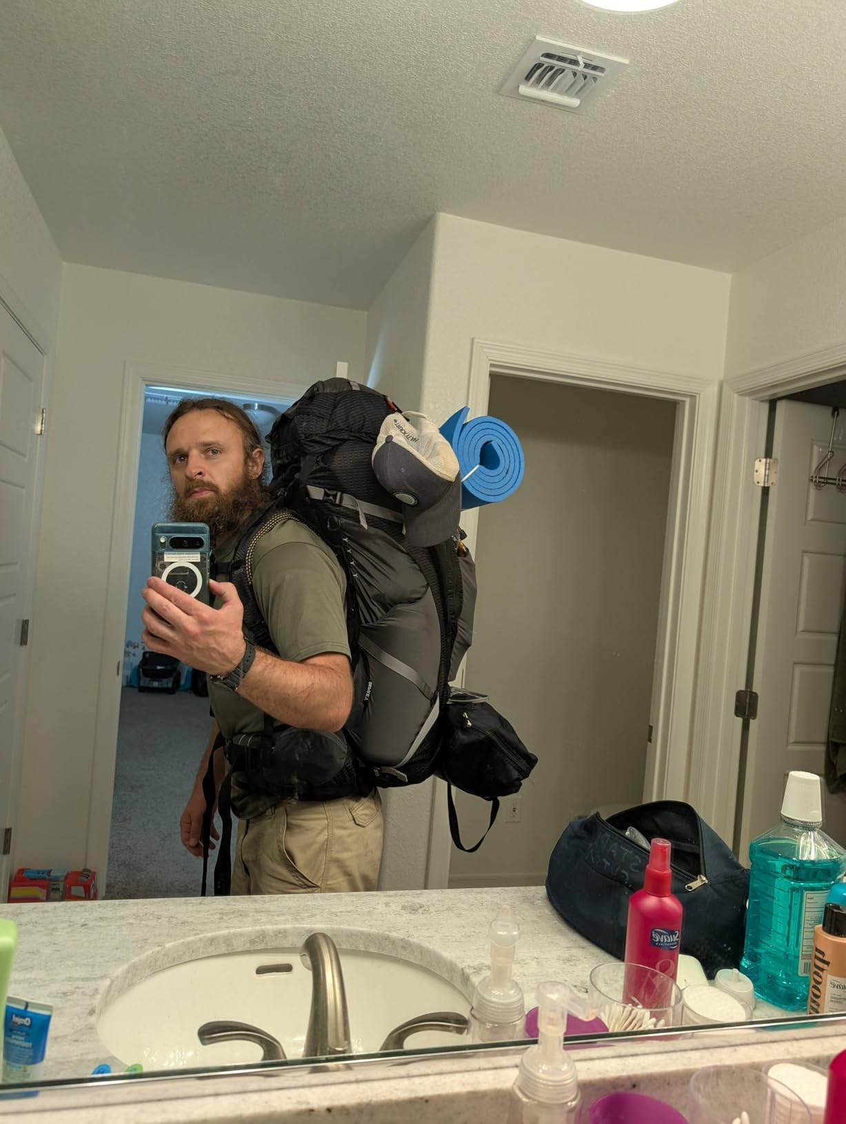 Osprey Atmos AG 65L Men's Backpacking Backpack, Green L-XL customer photo 2