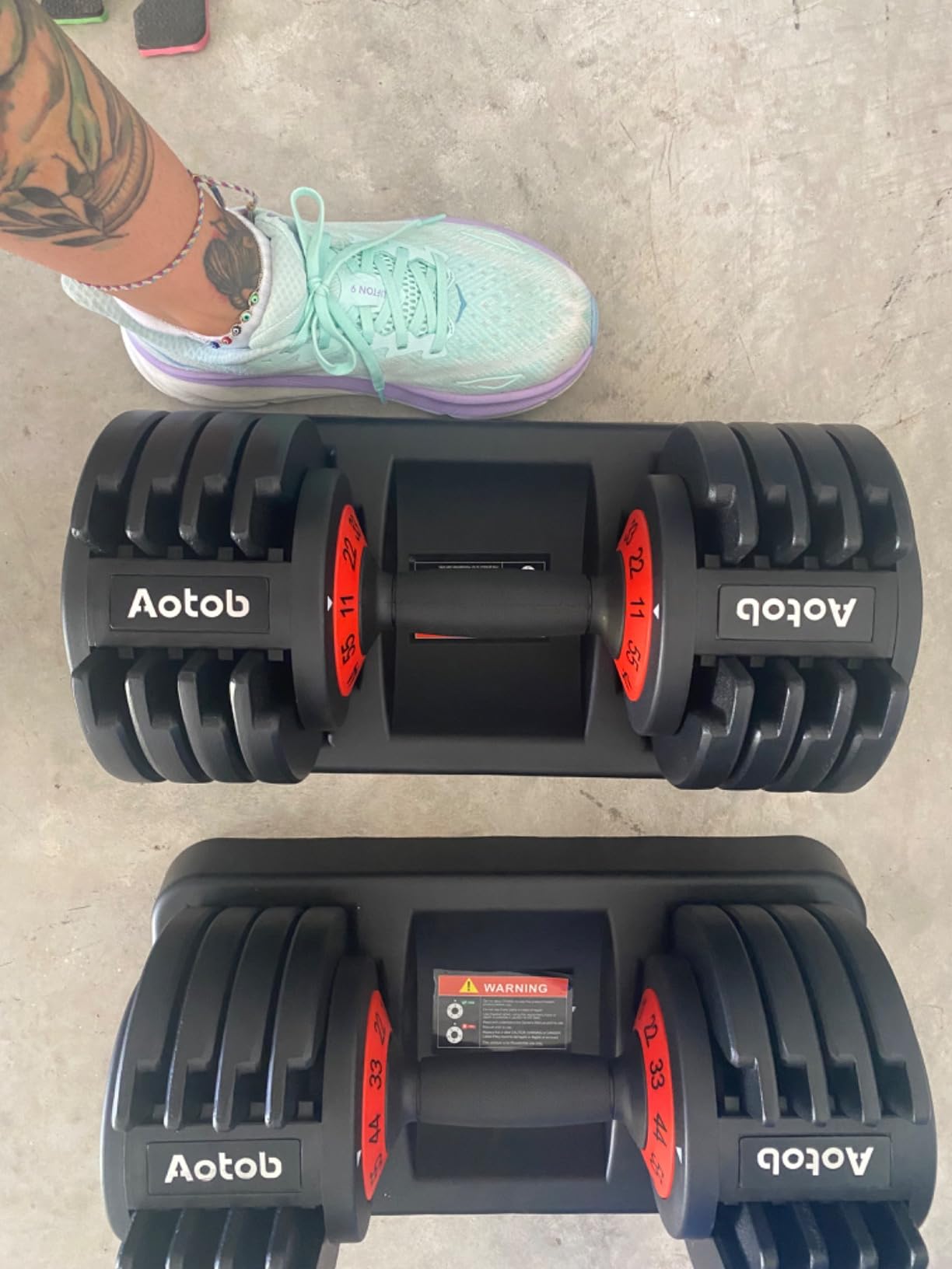 SKOK 25/55lbs Adjustable Dumbbells Set, Adjustable Weights Dumbbells Set customer photo 1
