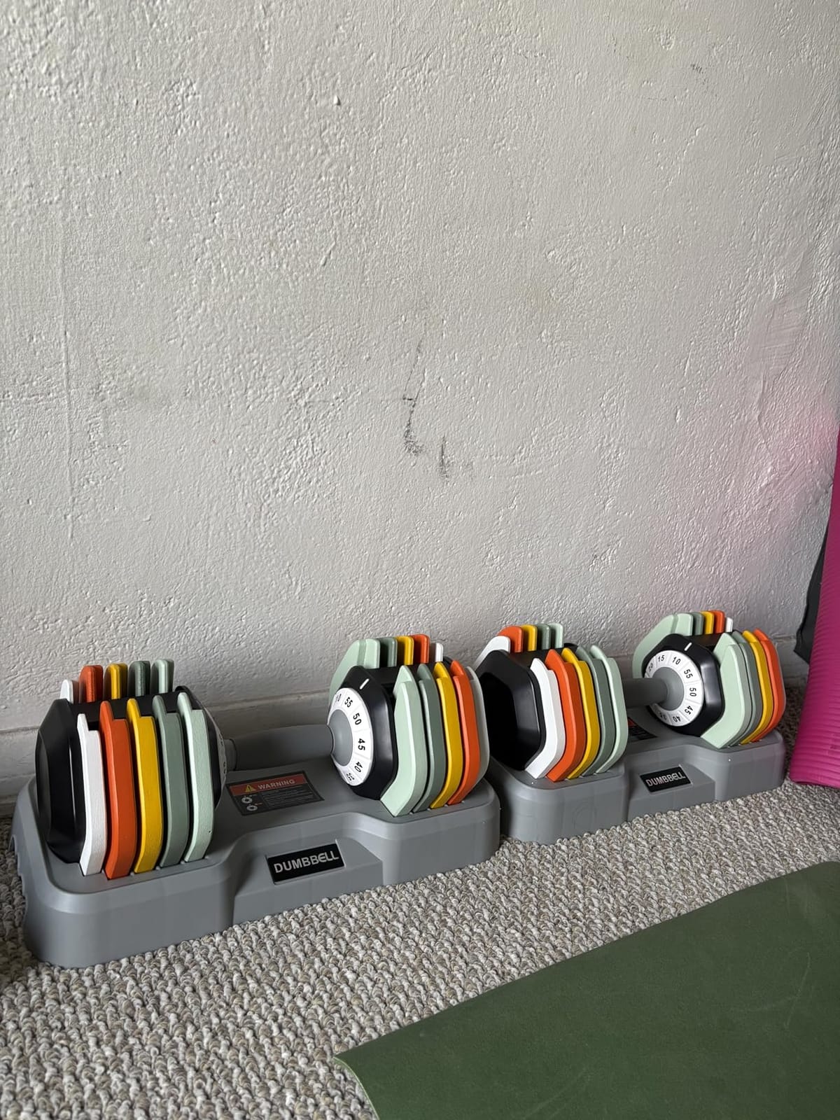 SKOK 25/55lbs Adjustable Dumbbells Set, Adjustable Weights Dumbbells Set customer photo 2