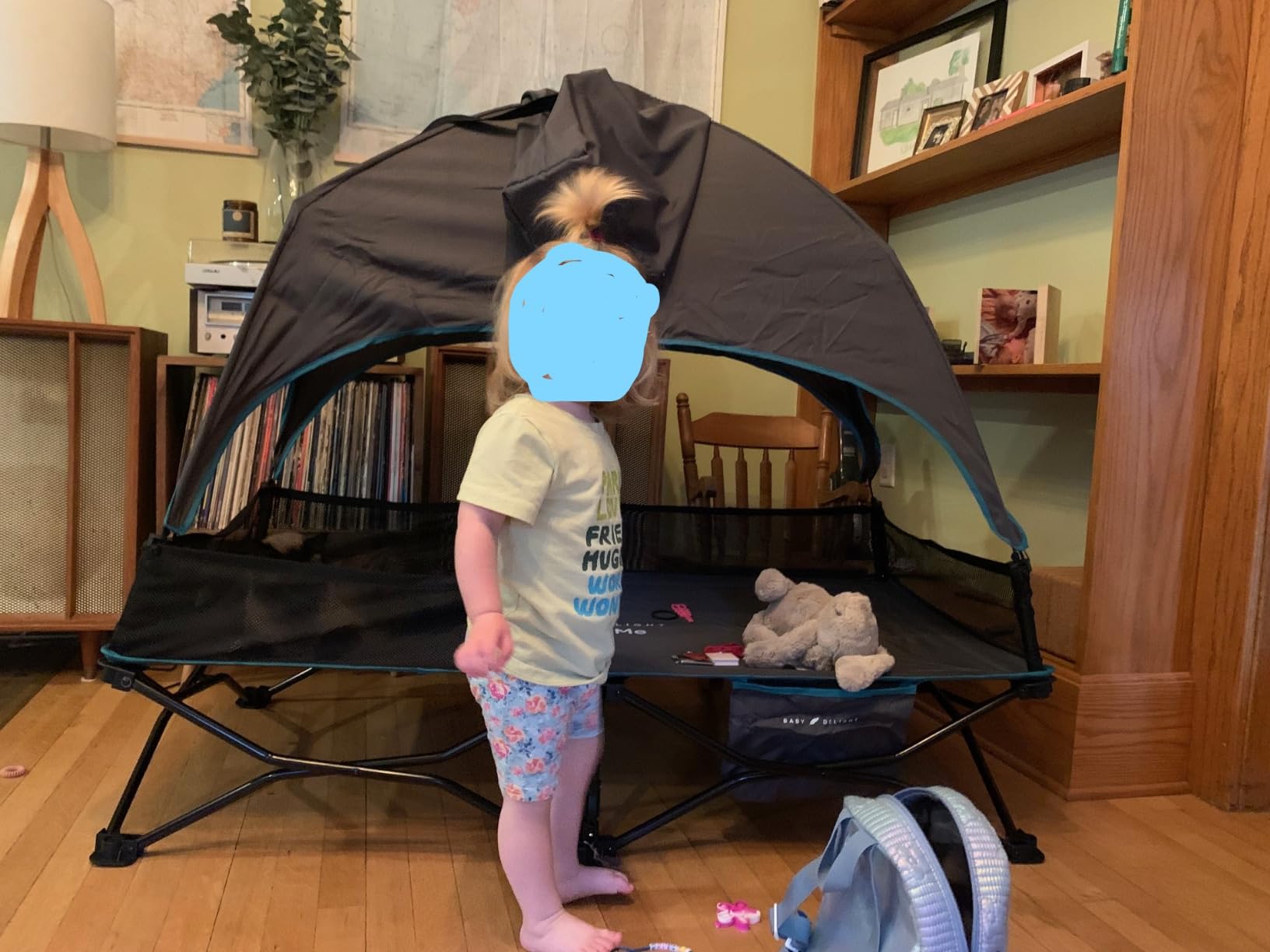 Baby Delight Go with Me Bungalow Deluxe Portable Cot, Grey customer photo 2