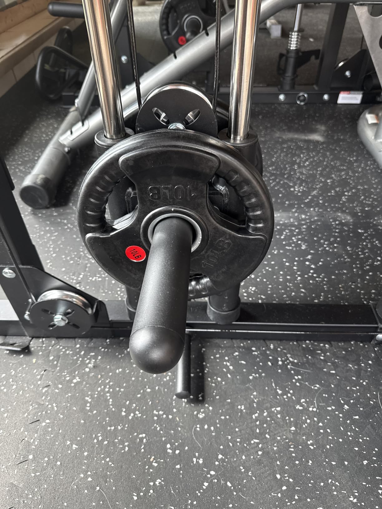 GIKPAL Olympic Weight Plates, 2-Inch Rubber Coated for Strength Training customer photo 2